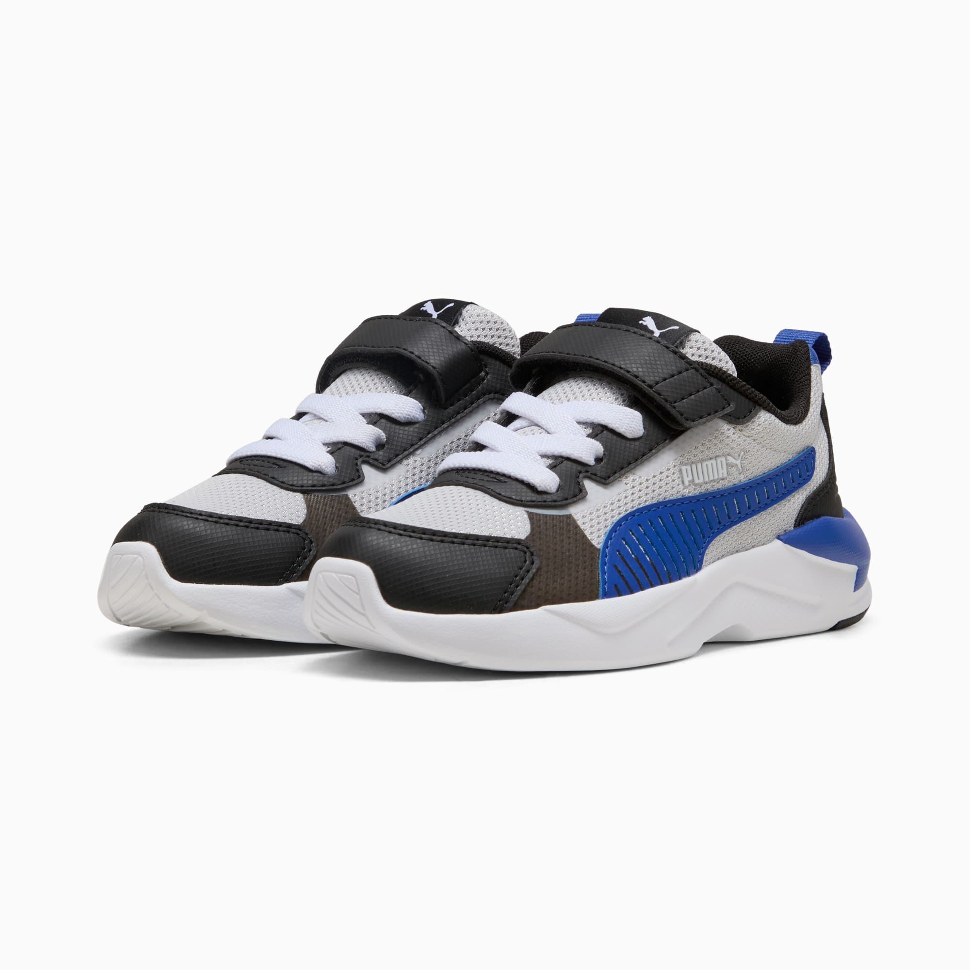 Sneakers X-Ray 3 Enfant, Glacial Gray-Vivid Blue-PUMA Black, large