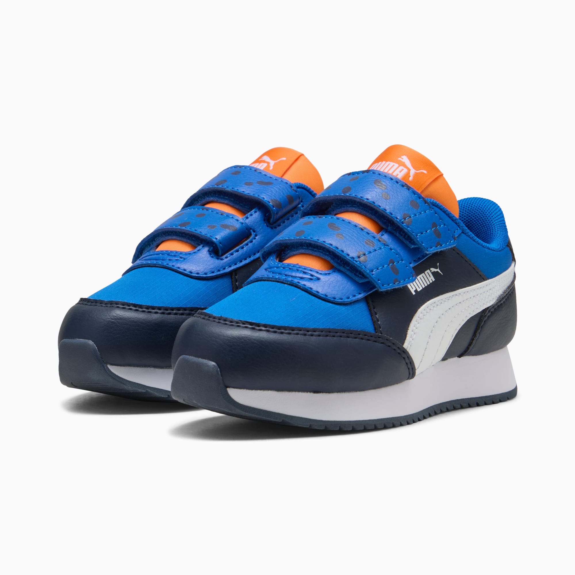 Baskets Adaptator Match Enfant, PUMA Navy-PUMA White-PUMA Team Royal-Rickie Orange, large