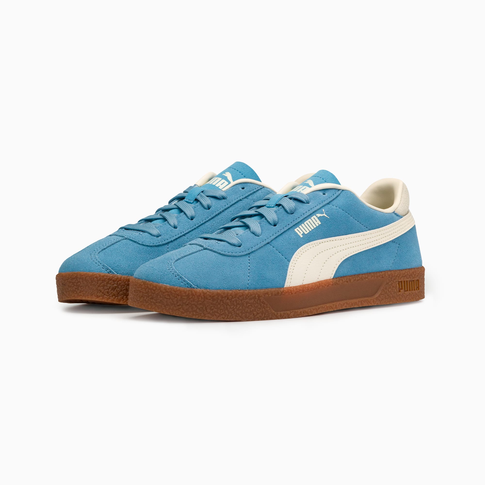 PUMA Club Suede Leather Sneakers Unisex Zen Blue Sugared Almond Sugared Almond PUMA Shoes PUMA
