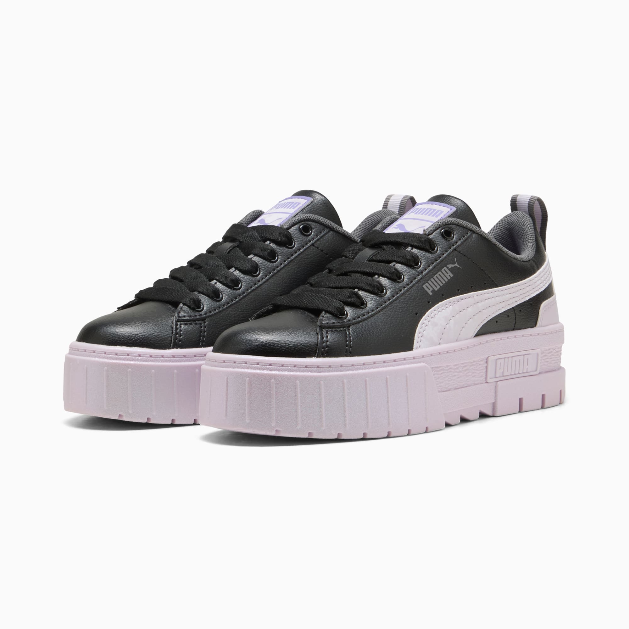 Mayze Water Creatures Sneakers Youth, PUMA Black-Lilac Frost, large