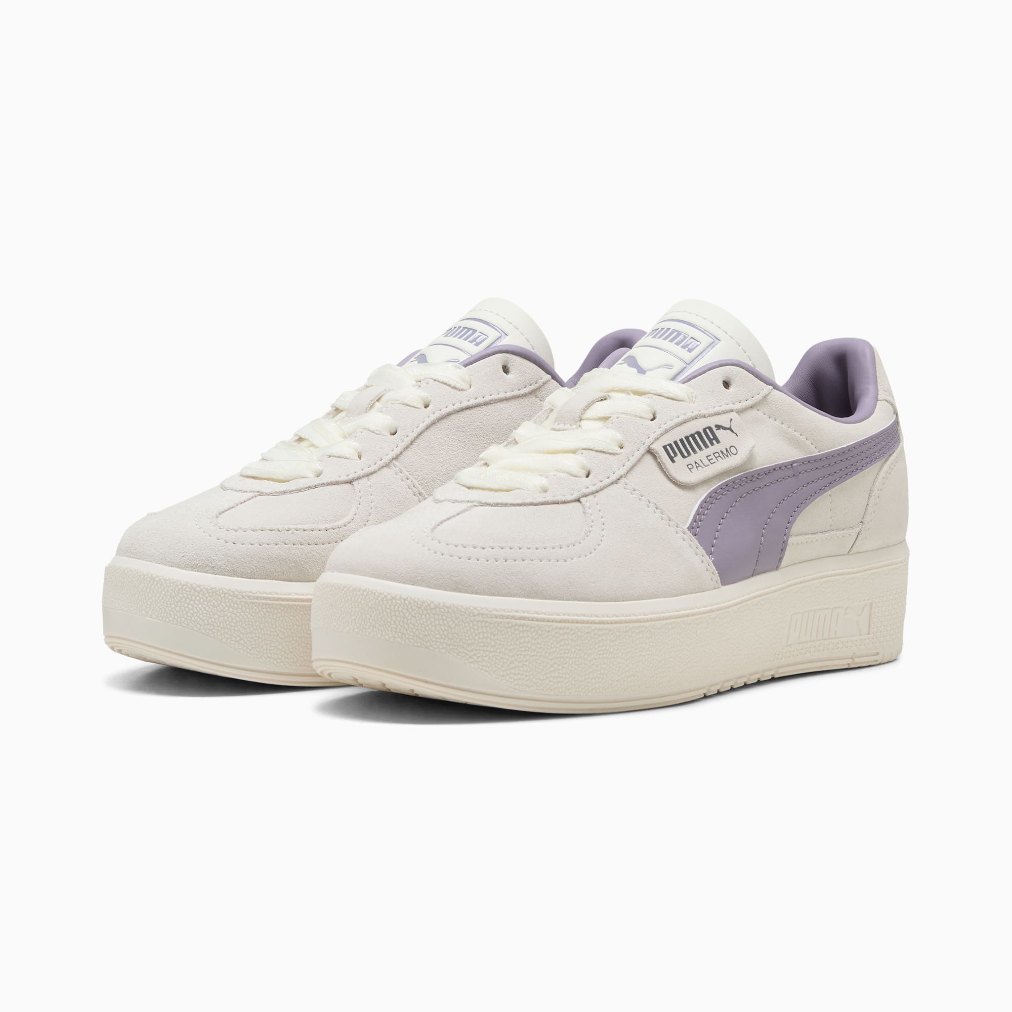 Sneakers Palermo Elevata Goddess da donna, Warm White-Pale Plum-Galactic Gray, large