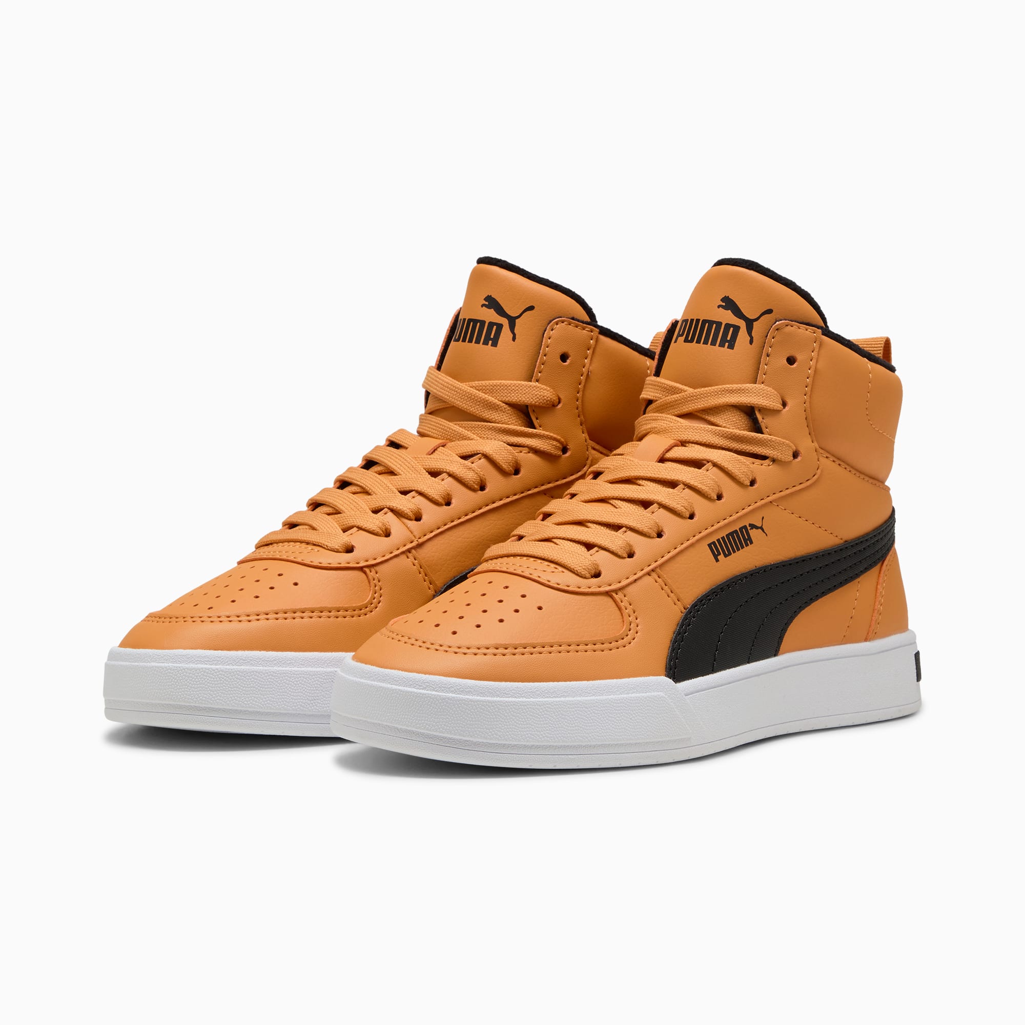 Caven Mid Sneakers Youth, Desert Clay-PUMA Black, large