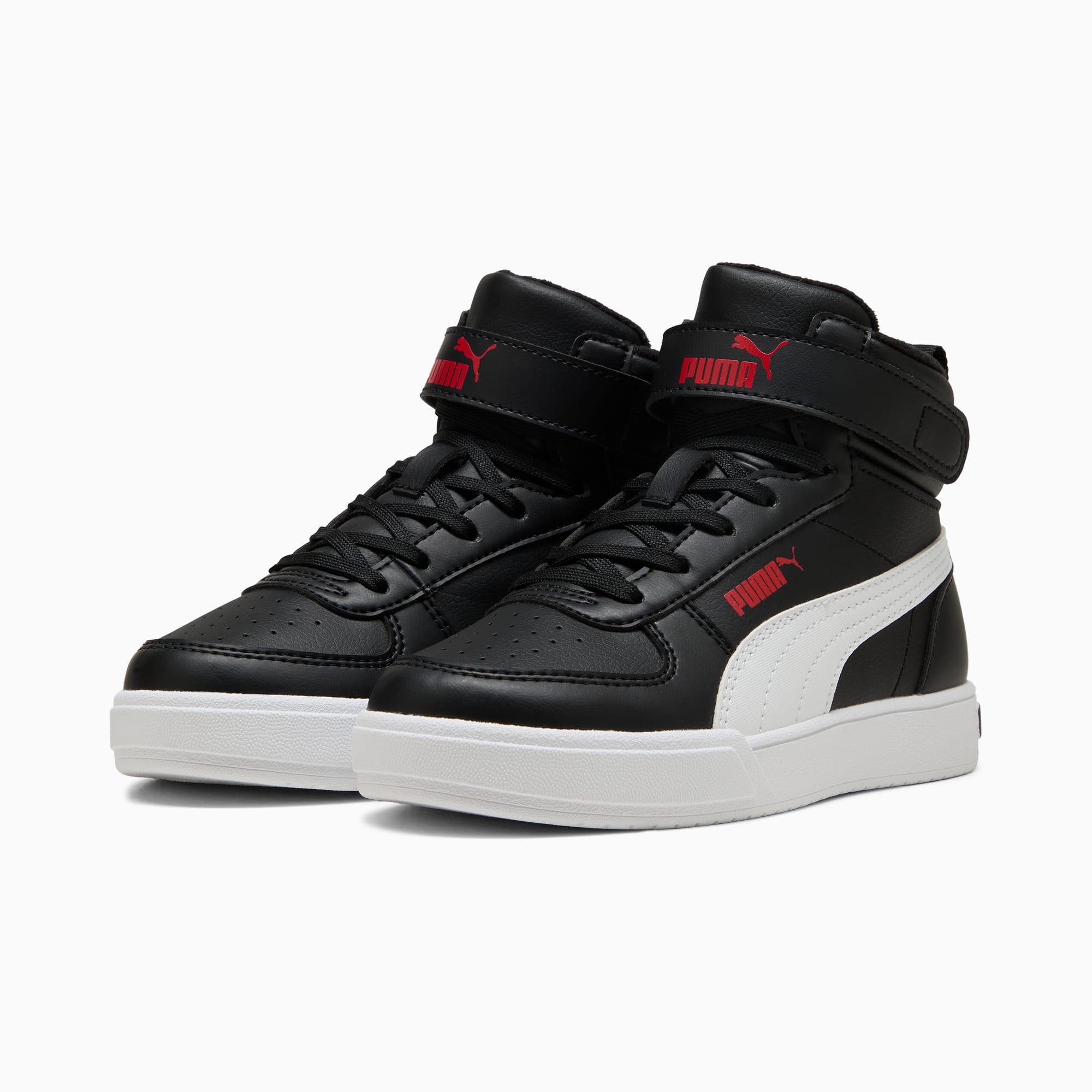 Caven Mid Sneakers Kinder, PUMA Black-PUMA White, large