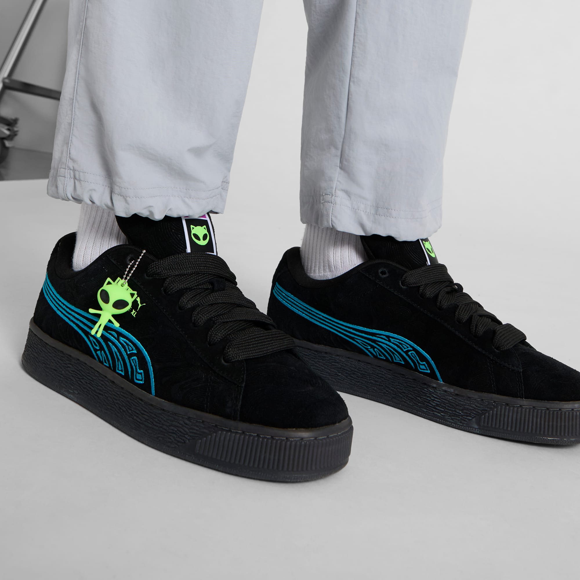 Puma RsXl Ain't Broke Lace Up Mens White Sneakers Casual