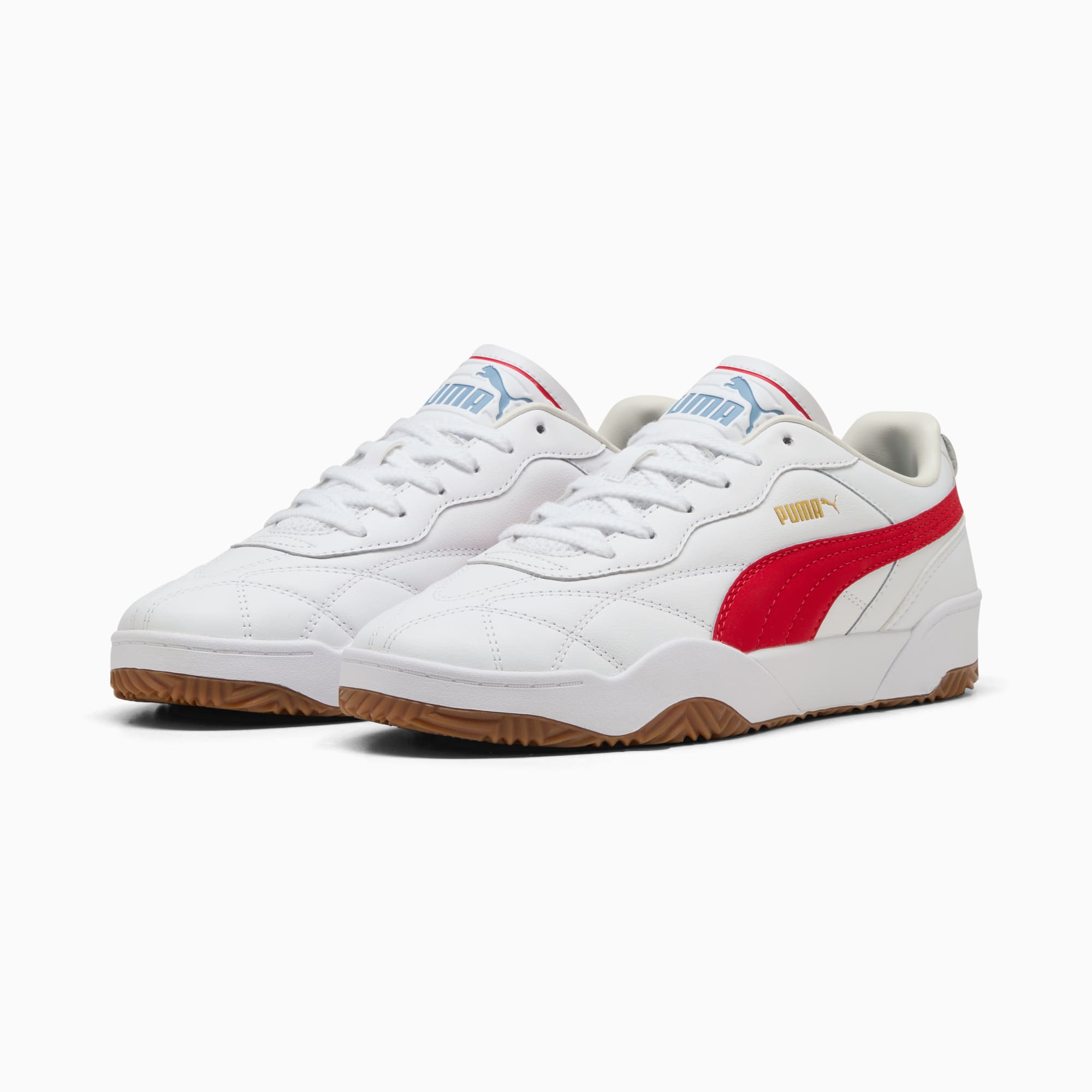 Tifosi Lux Sneakers, PUMA White-For All Time Red, large