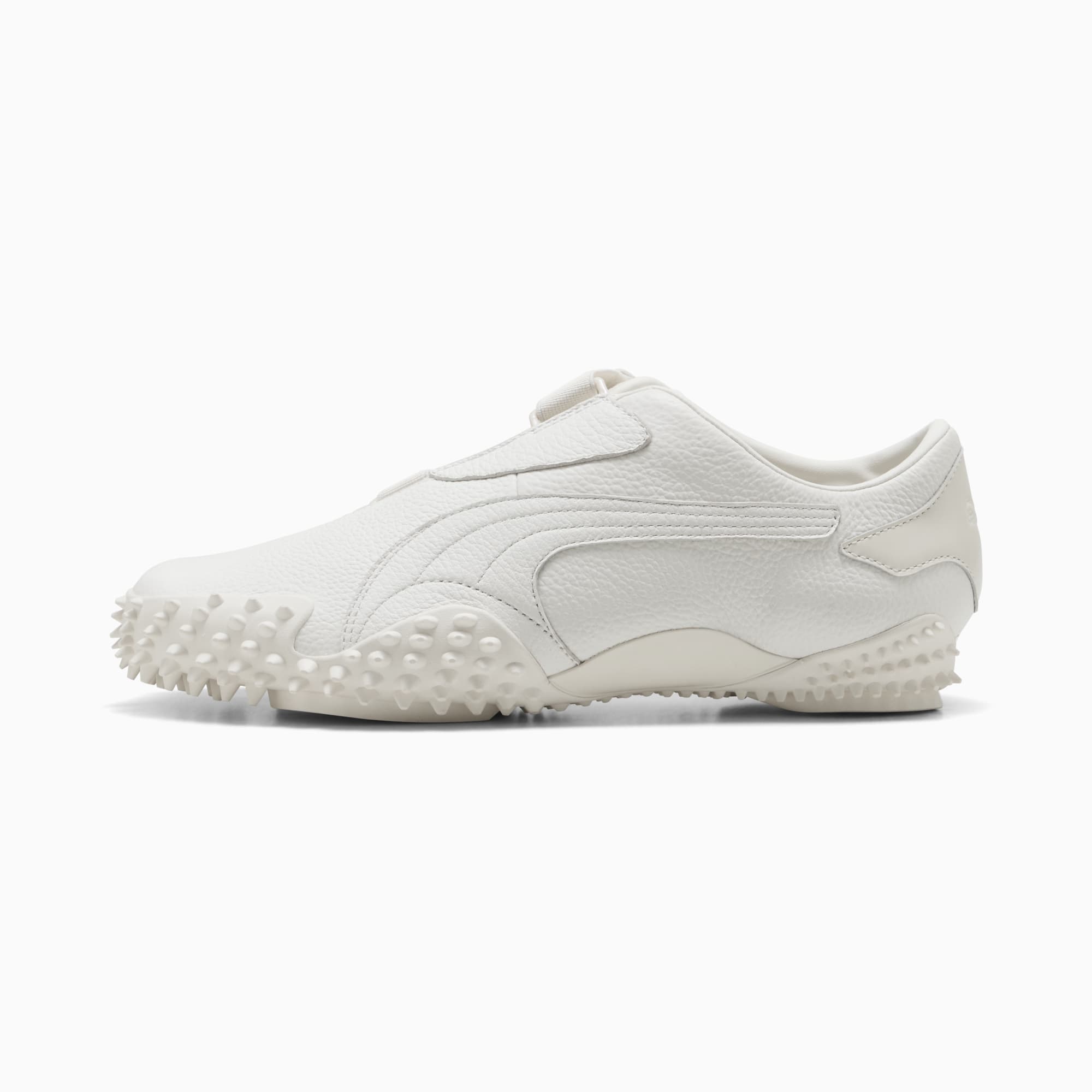Mostro Leather Sneakers Unisex, Frosted Ivory, large
