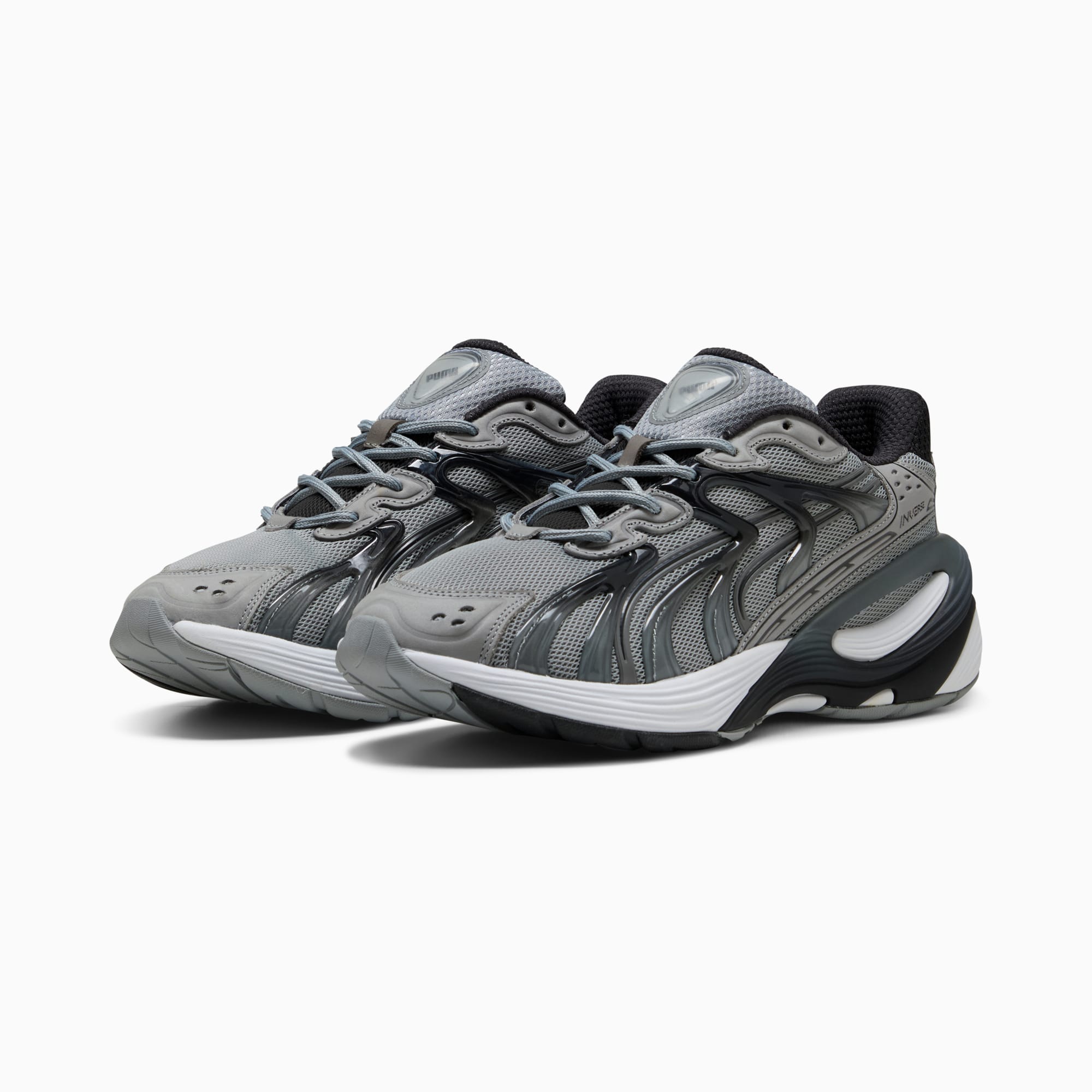 Inverse Shades Of Sneakers Unisex, Platinum Gray-Flat Dark Gray-PUMA White, large