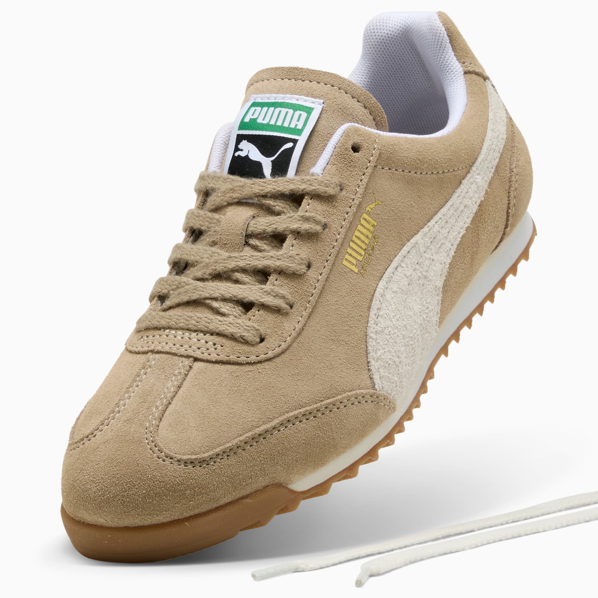 Arizona Suede Sneakers | Ice Coffee-Warm White-PUMA Gold | PUMA
