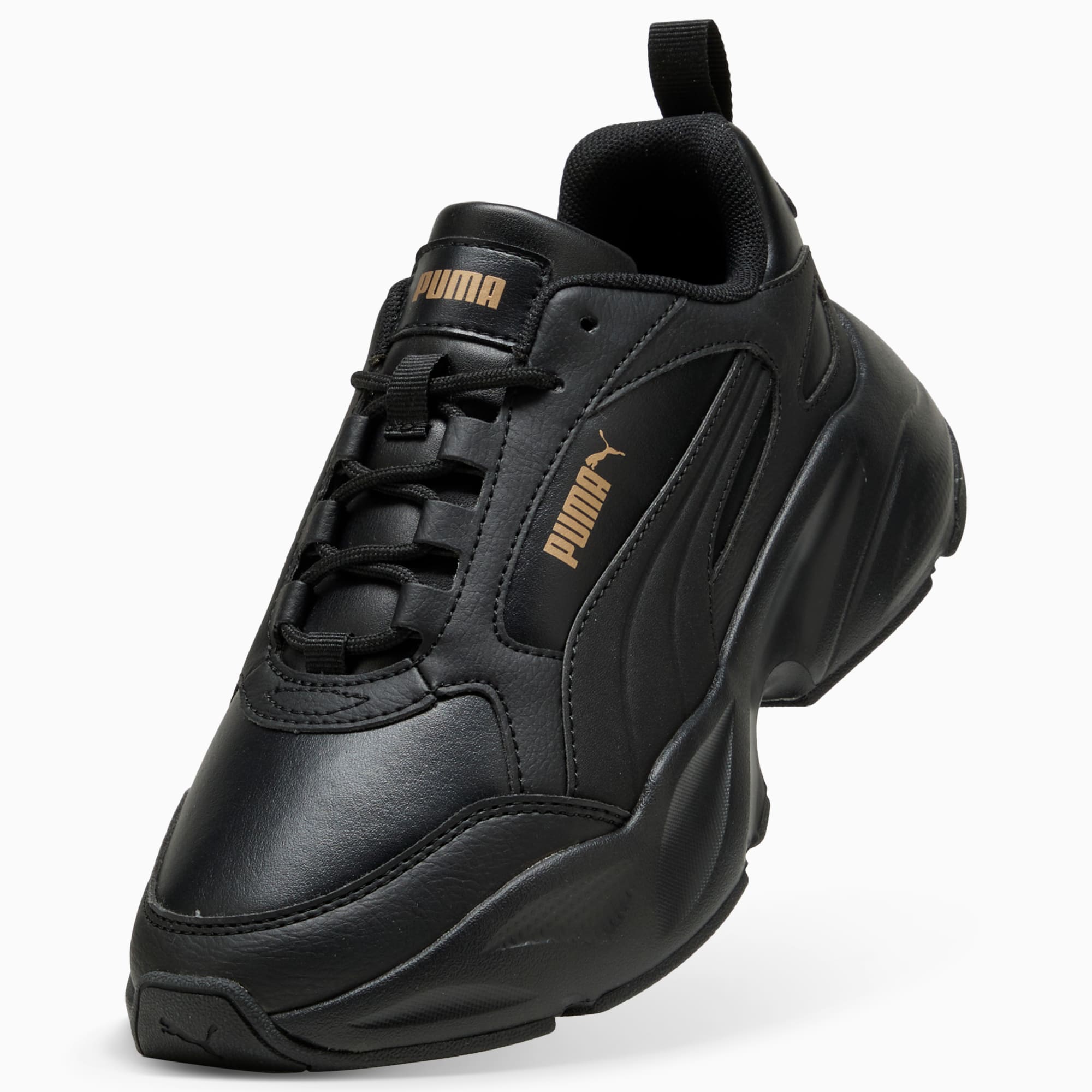 サンダル・ミュール PUMA  Cat Comfort 2 Essential Black Dark Gray 40428103 Puma Men POP Cat 20 Slipper Run Shoes Black Casual Slide GYM