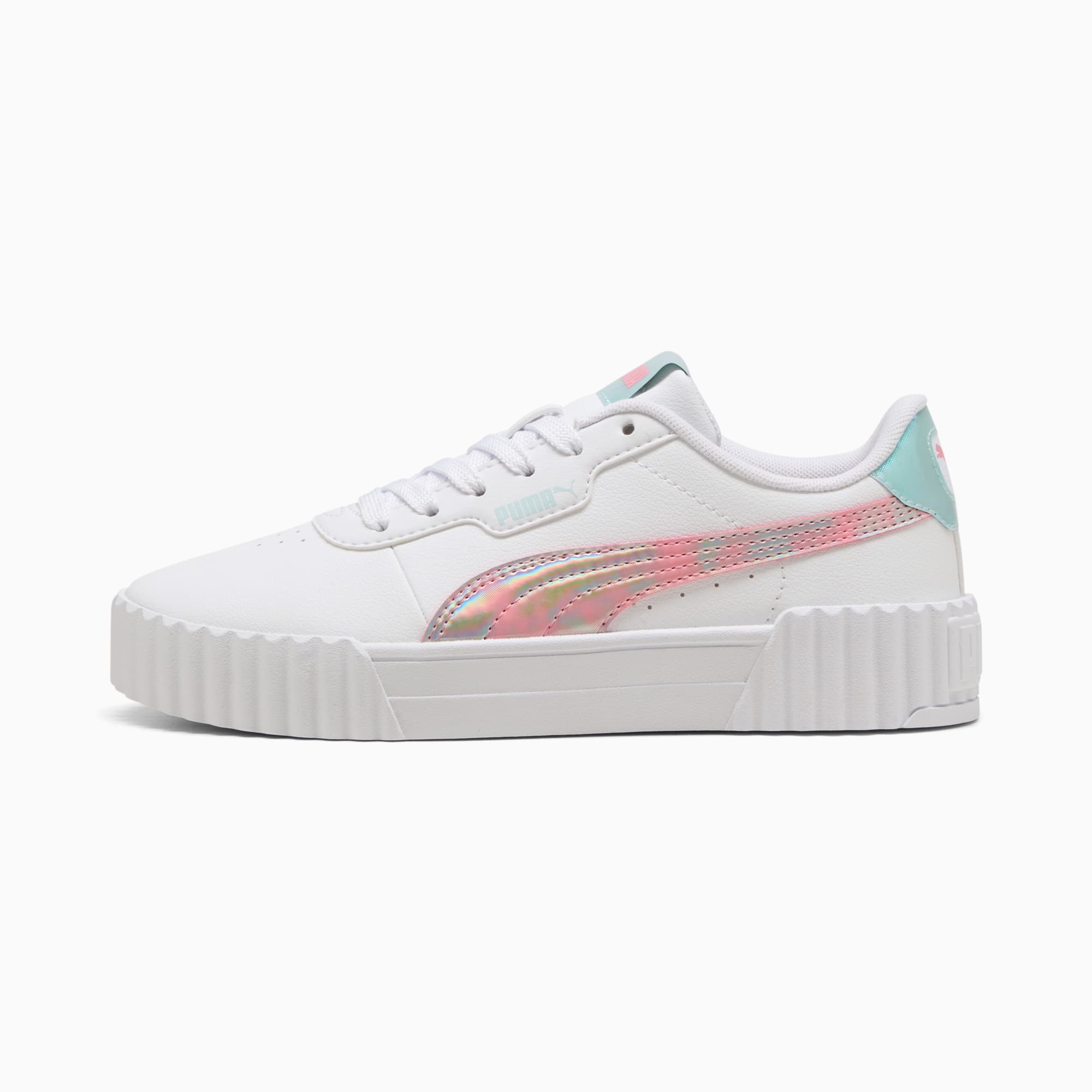 Carina 3.0 Space Belle Sneakers voor jongeren, PUMA White-Pinkscape, large