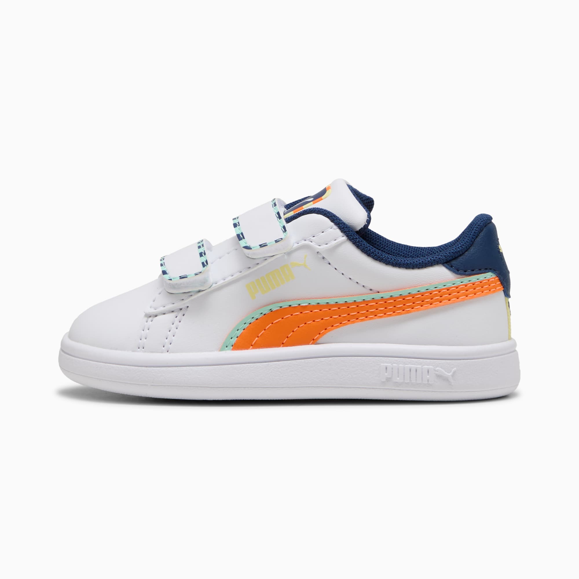 Smash 3.0 Playdate Sneakers Toddlers, PUMA White-Orange Glo, large