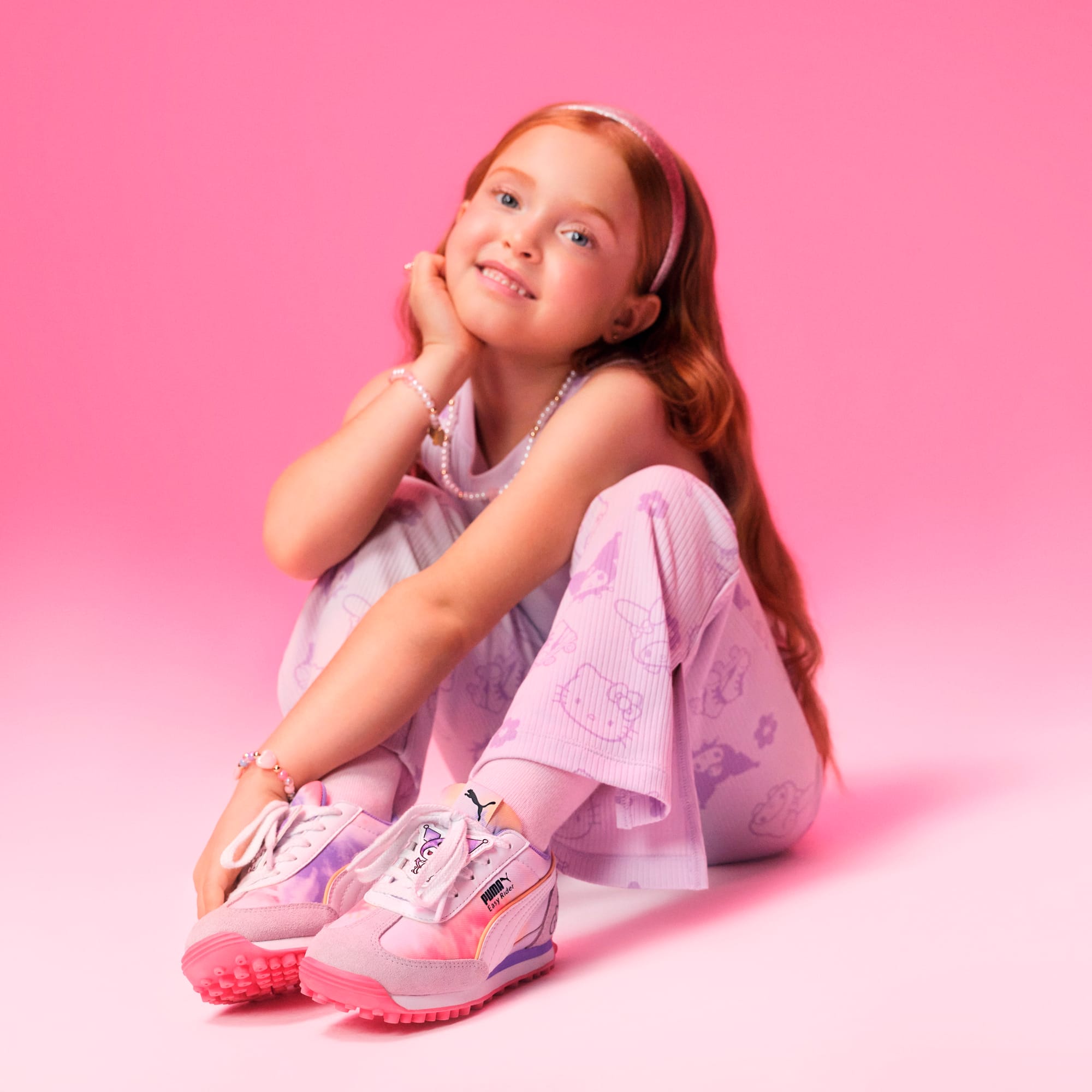 Zapatillas PUMA x HELLO KITTY AND FRIENDS Easy Rider juveniles, Lilac Frost-PUMA White-Magic Rose, large