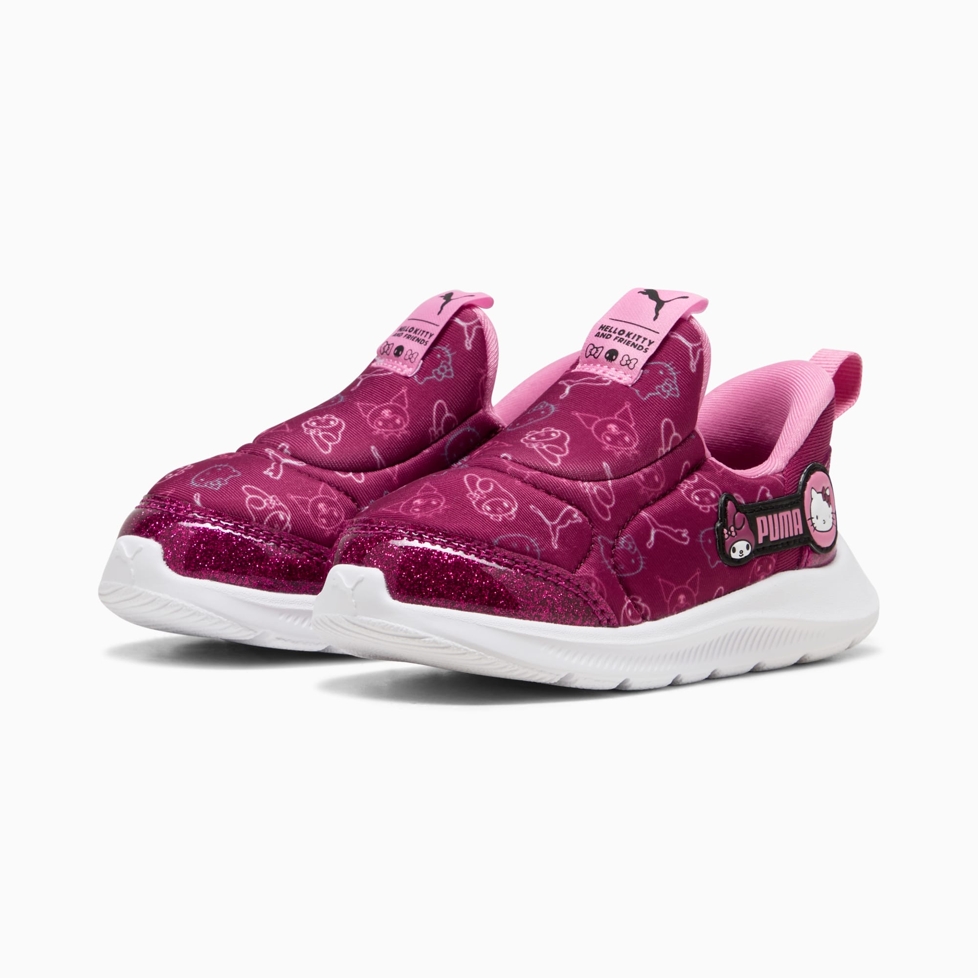 Sneakers Fun Racer SLIPTECH™ PUMA x HELLO KITTY AND FRIENDS Bébé, Berry-Posie Pink-PUMA White, large