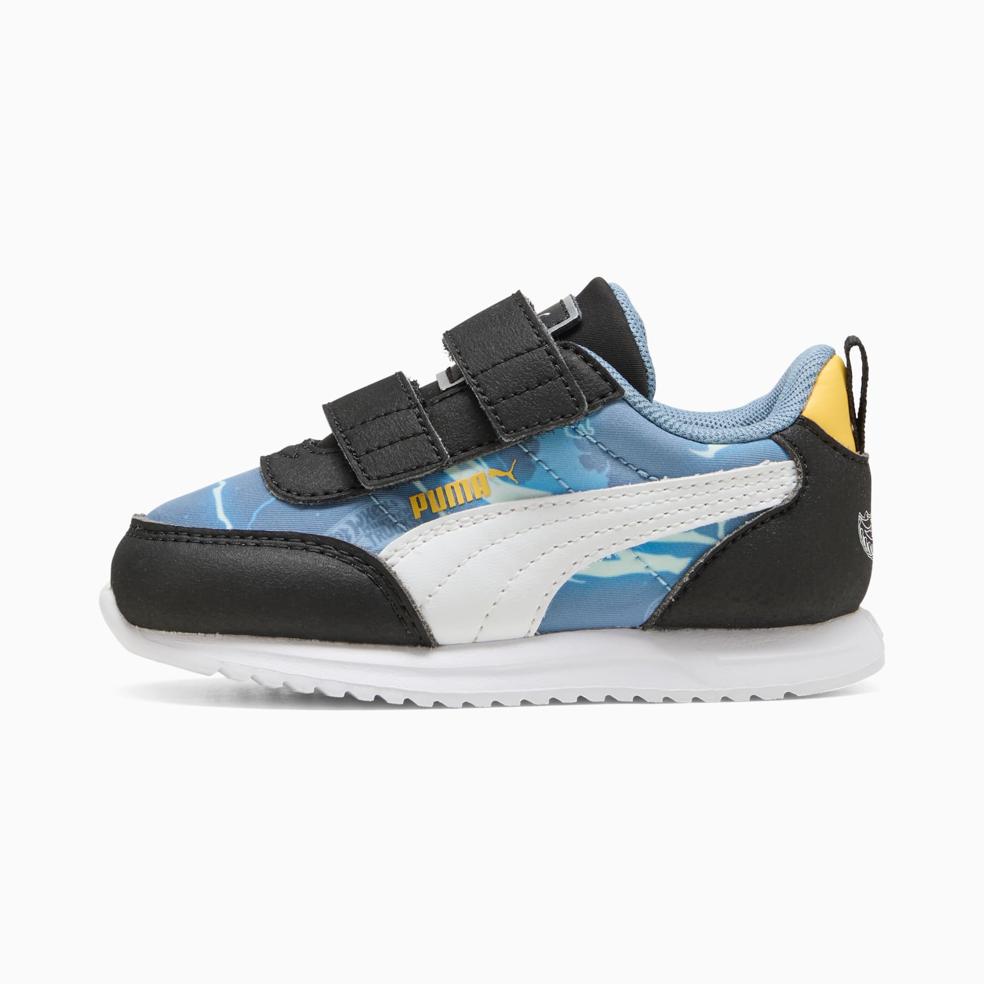 PUMA x HOT WHEELS™ R78 Lightwind Sneakers Baby, Cool Blue-PUMA White-Sunny Yellow, large