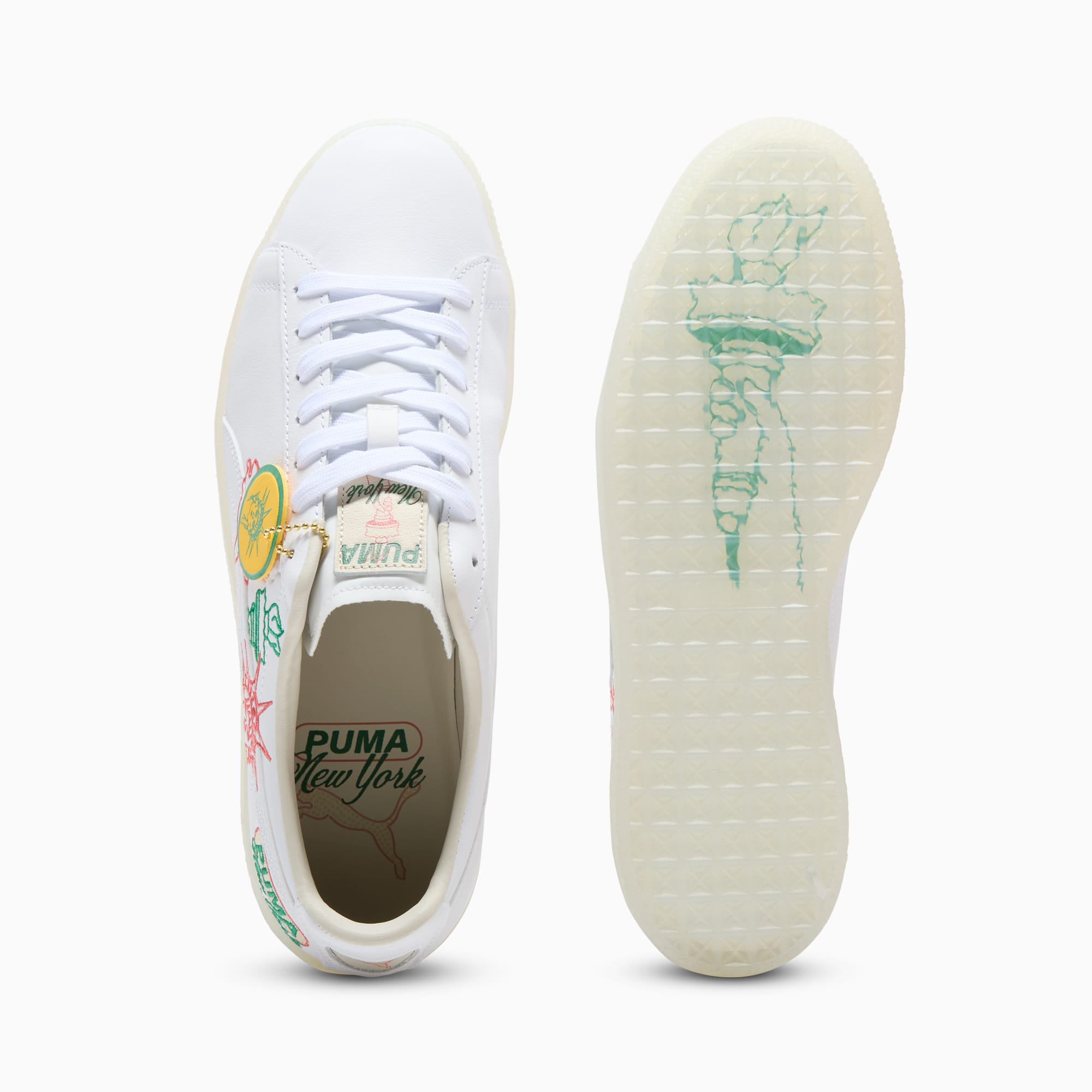 ◆PUMA◆ Puma LMC Clyde White Ivory 396956-01 PUMA X LMC Clyde Lost Management Cities White-Frosted men's