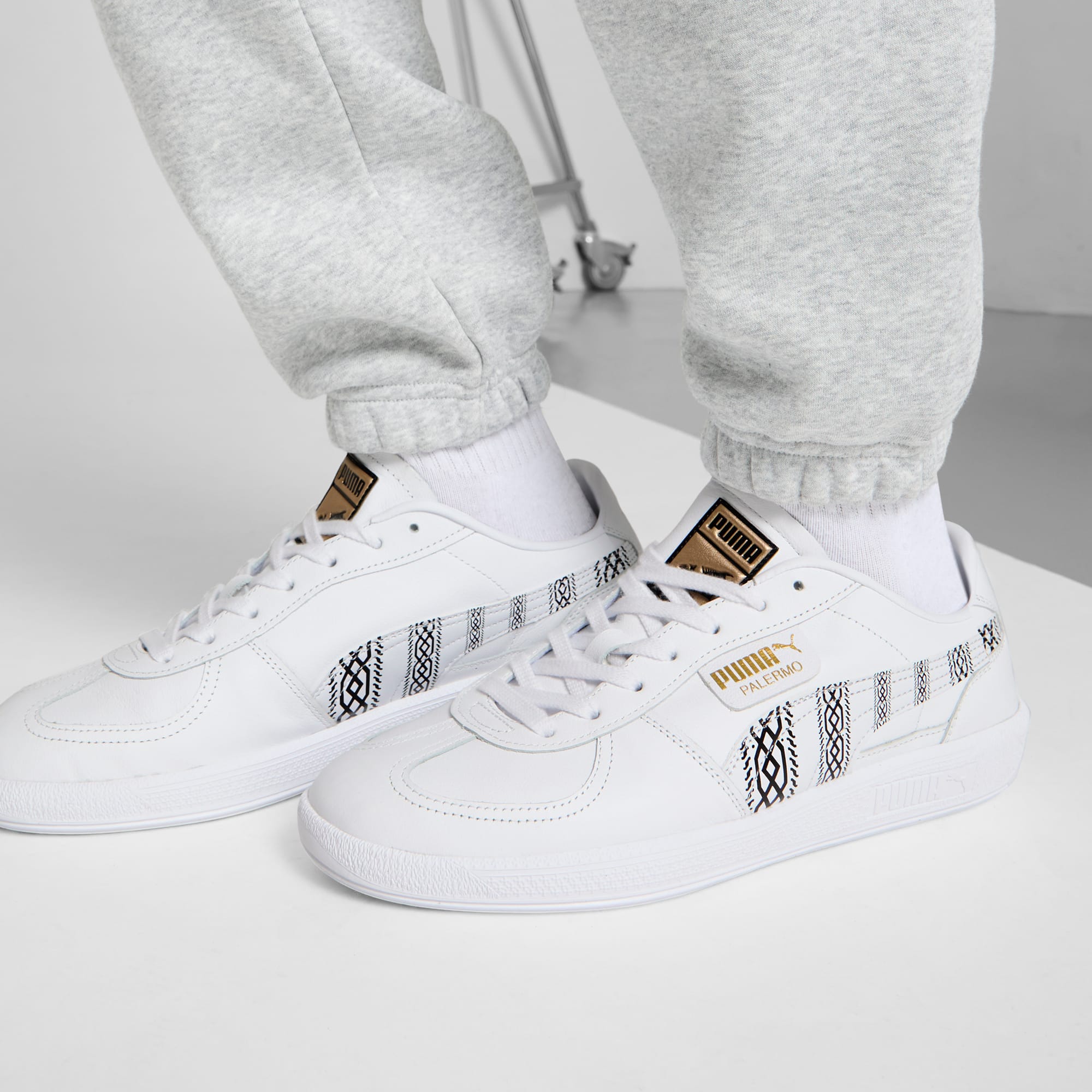◎PUMA◎ Palermo Elevator Lth Wns White 40046102 400461-02 Palermo Elevata Lth Sneakers Women | PUMA