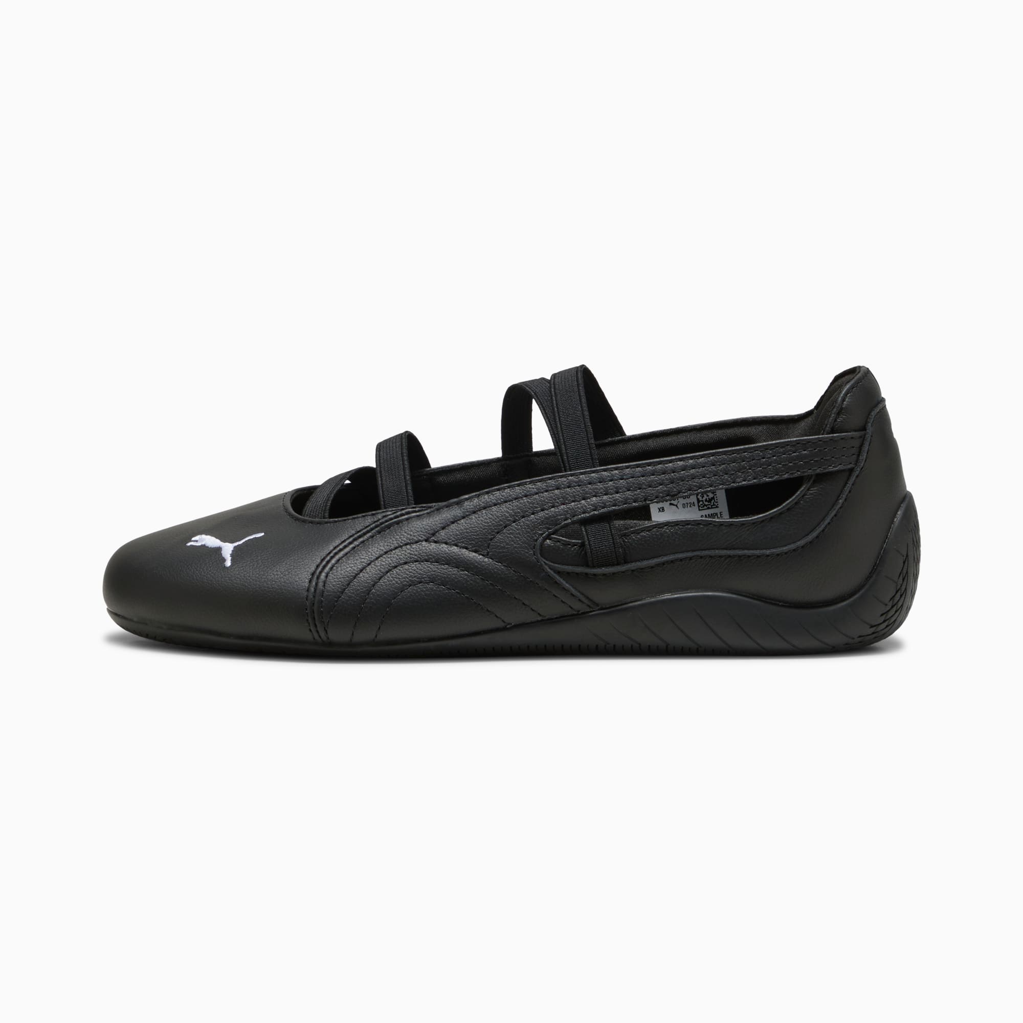 Chaussures en cuir Speedcat Ballet Femme, PUMA Black-PUMA White, large