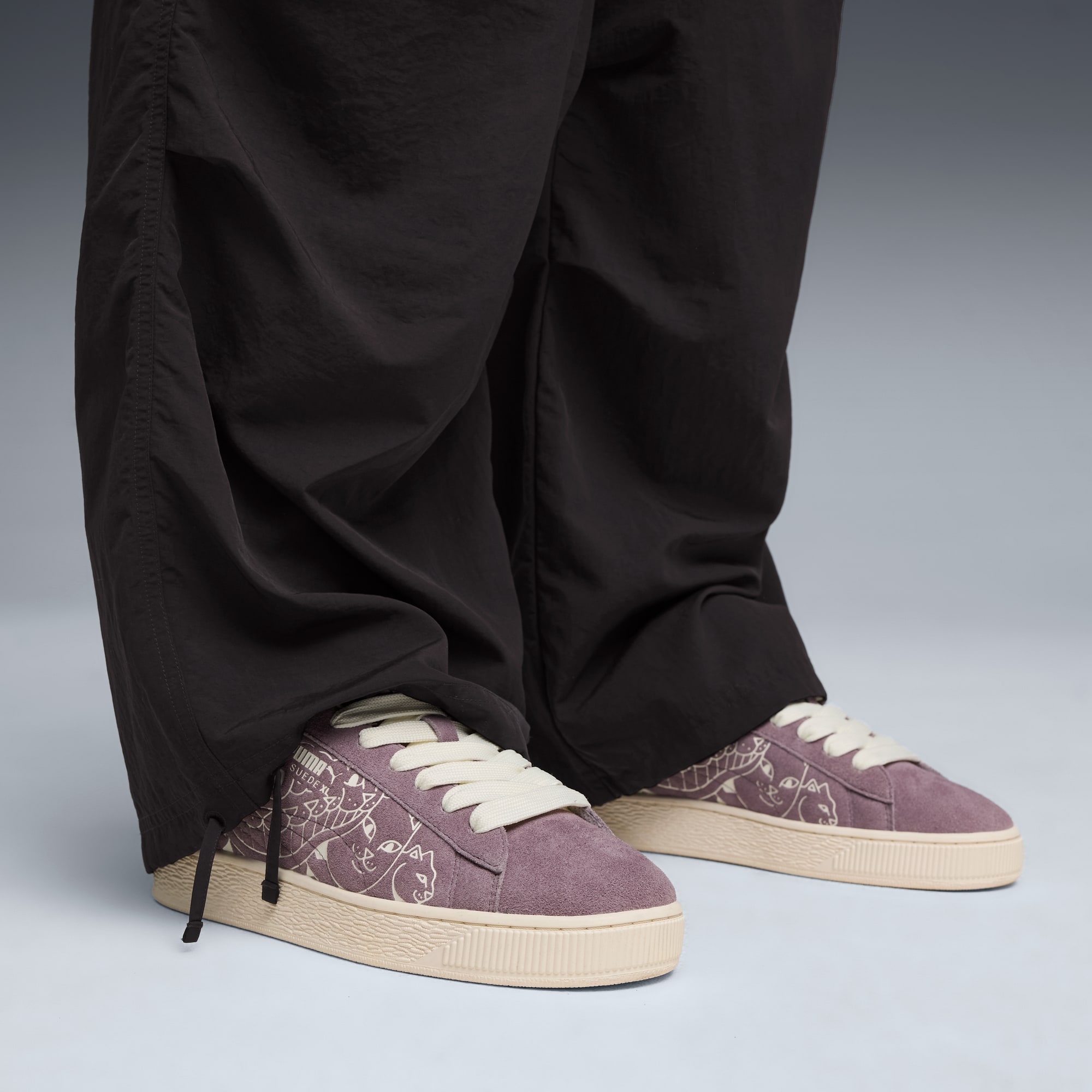 Sneakers PUMA x RIPNDIP Suede XL unisex, Plum Jam-Warm White, large