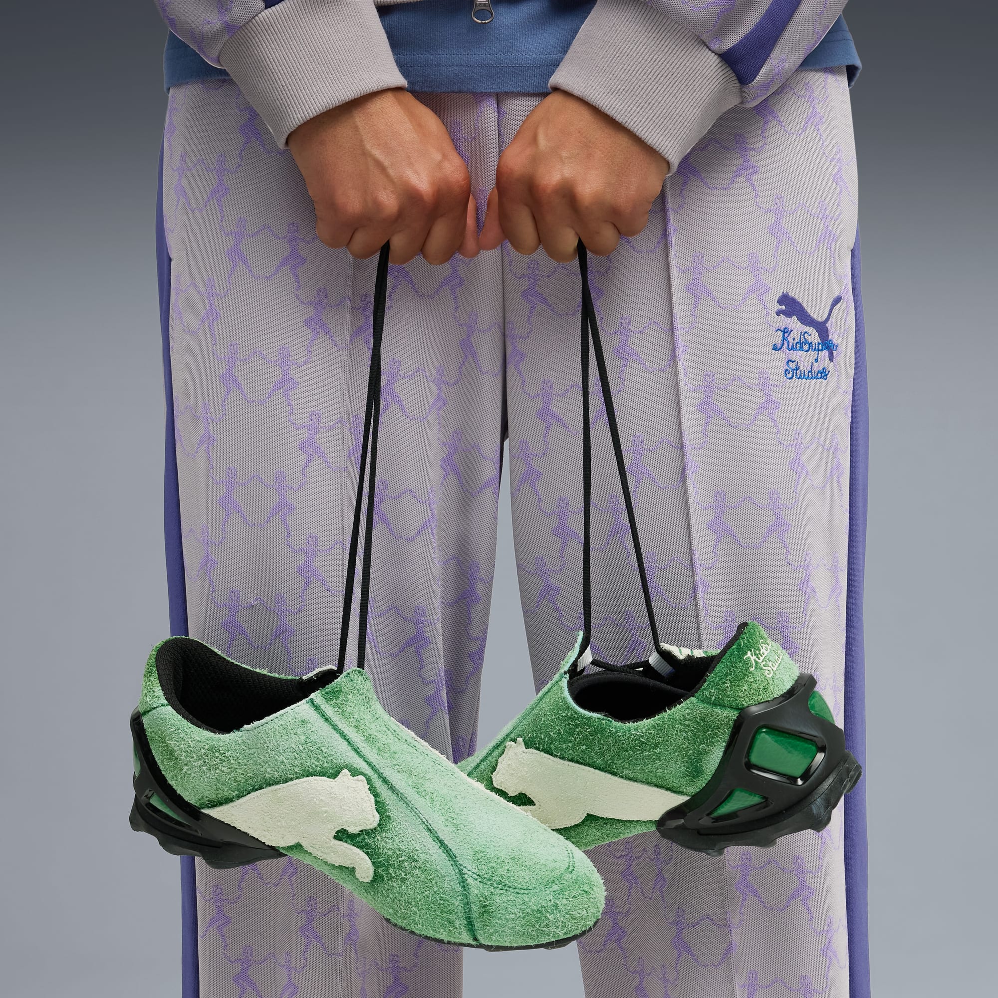 Sneakers V-S1 PUMA x KIDSUPER Unisexe, Archive Green-PUMA White, large
