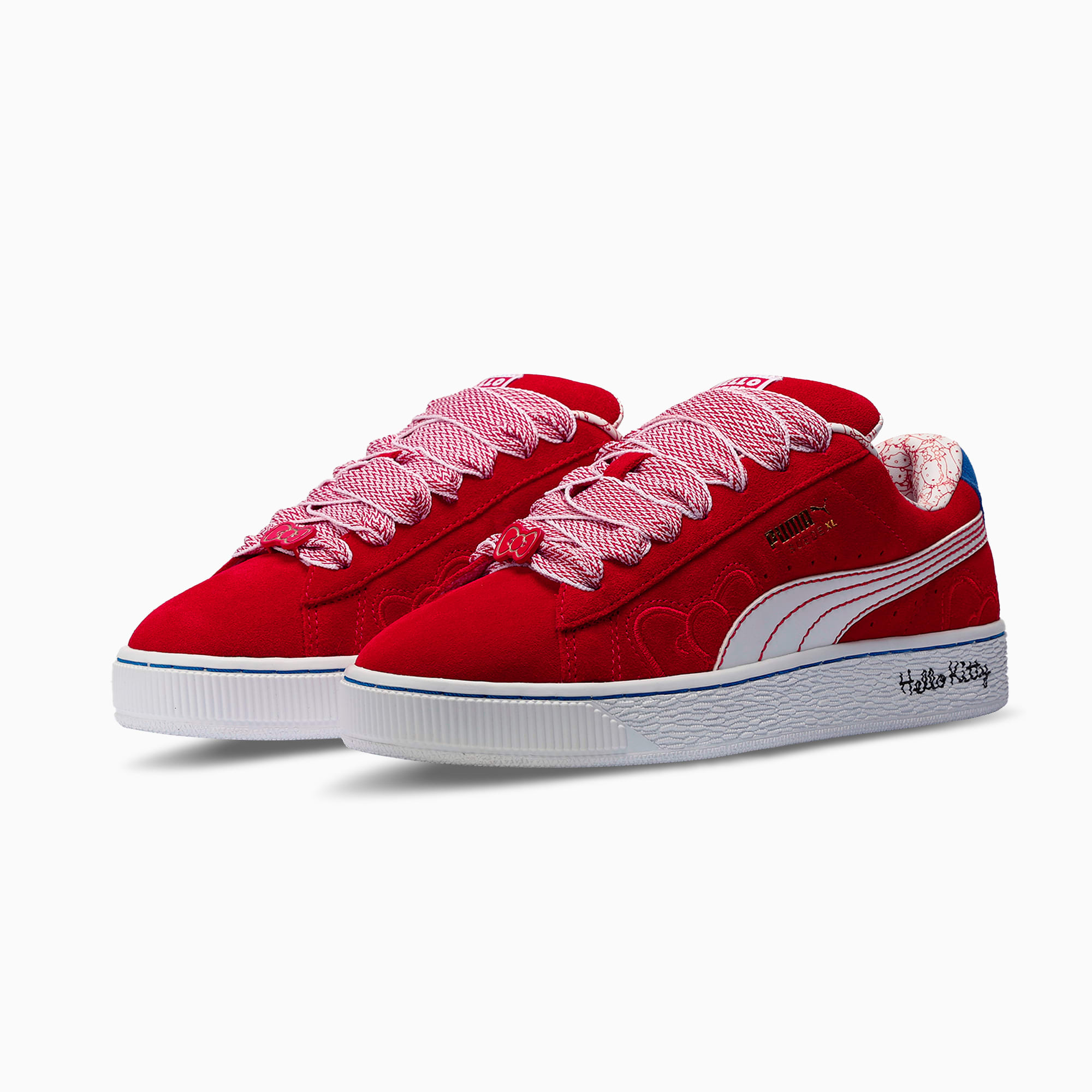 2024年のクリスマス Suede FRIENDS AND KITTY® HELLO x PUMA XL Women's Bow Red 靴