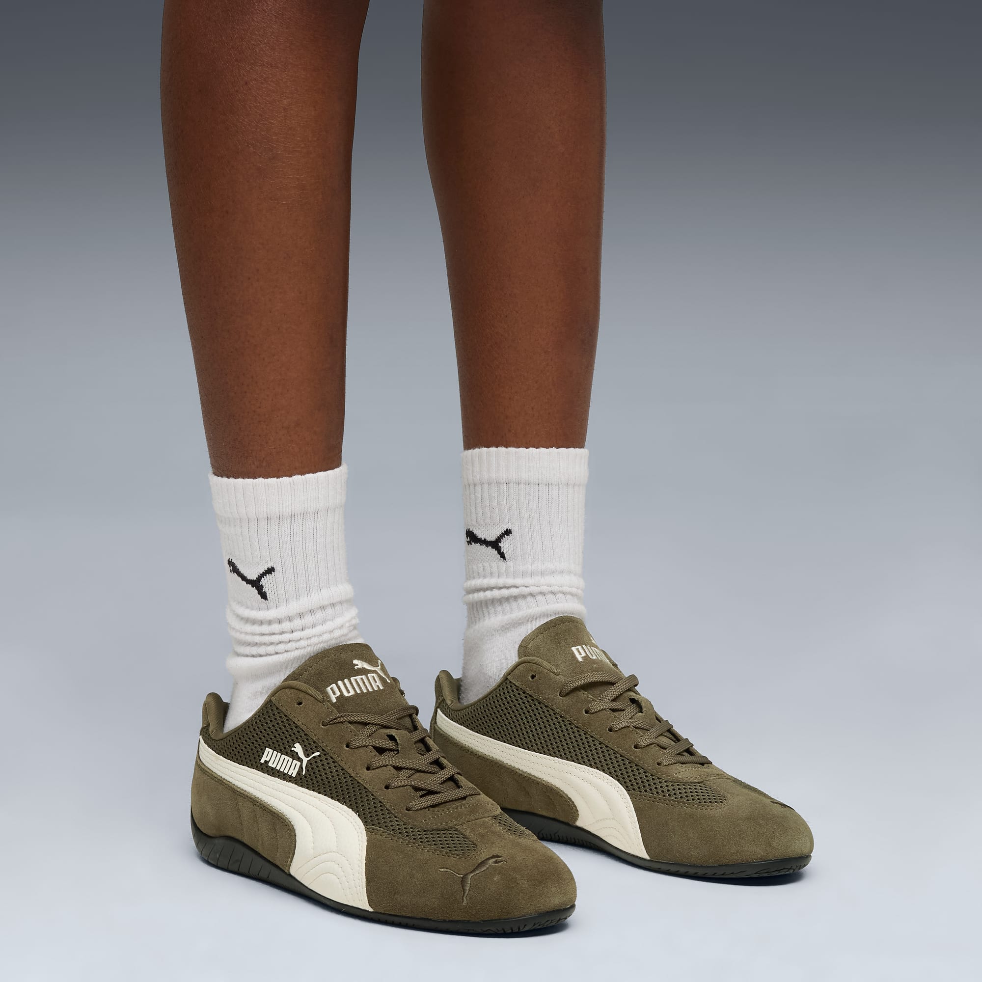 ★PUMA★ SPEEDCAT MESH LODEN GREEN/WHITE 404370-02 Speedcat-Mesh-Unisex