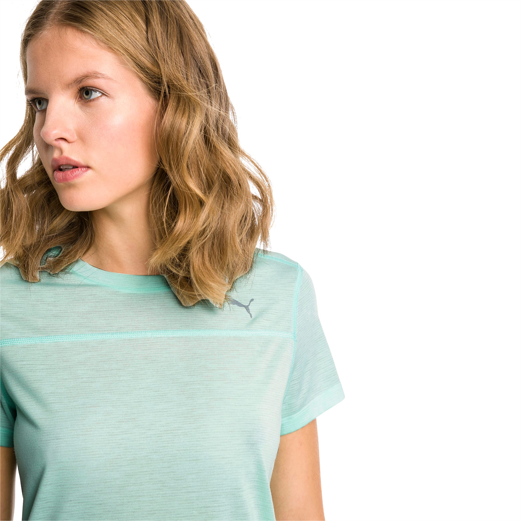 Camiseta De Manga Corta Para Mujer Fair Aqua Puma Running