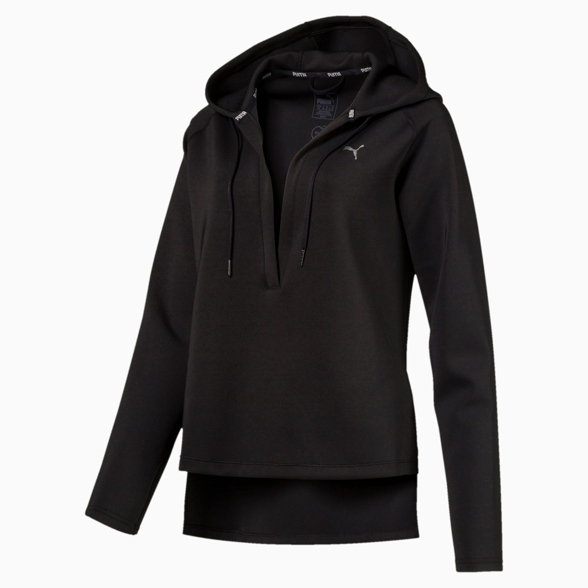 Deep v hoodie top