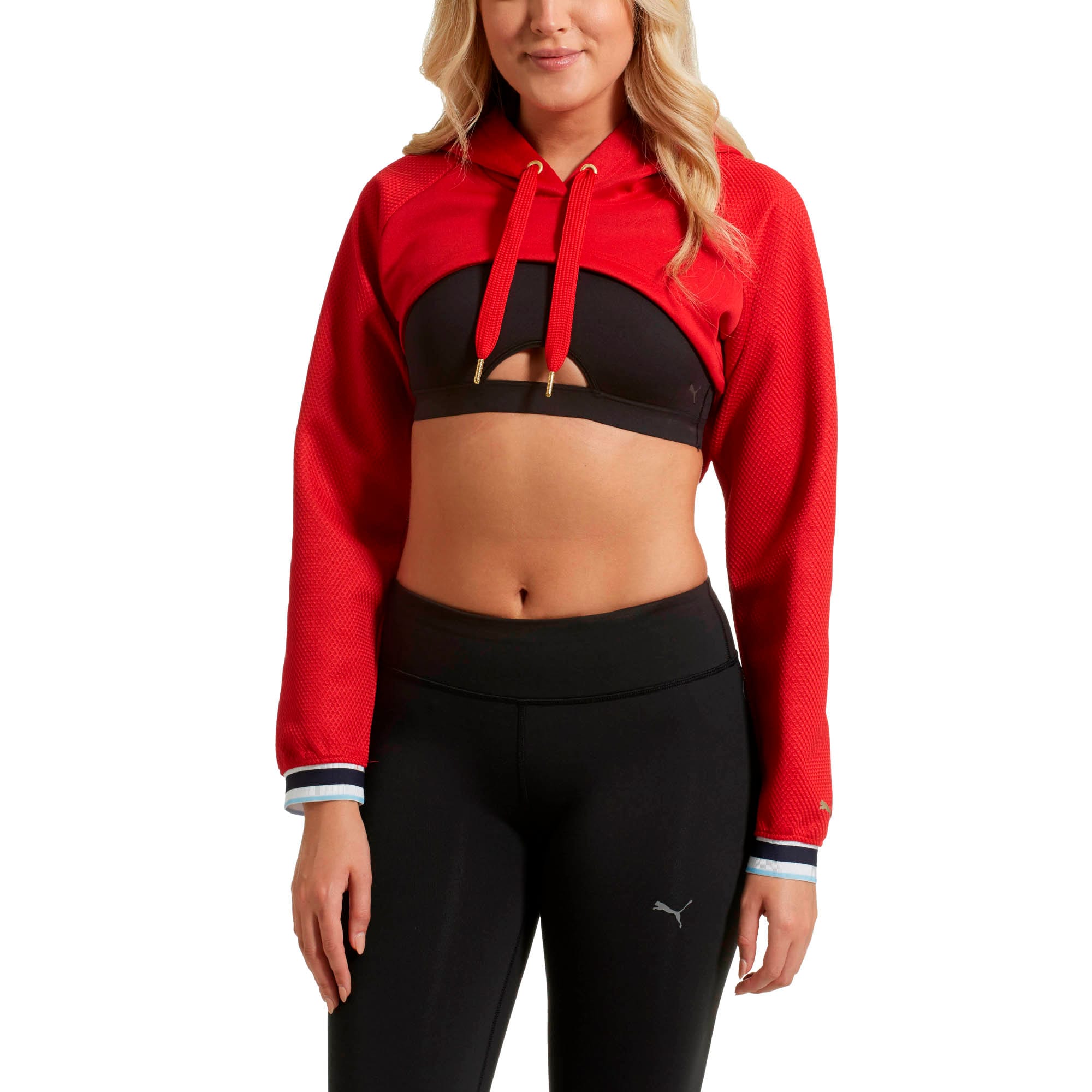 Varsity Cropped Cover-Up Women's Hoodie 