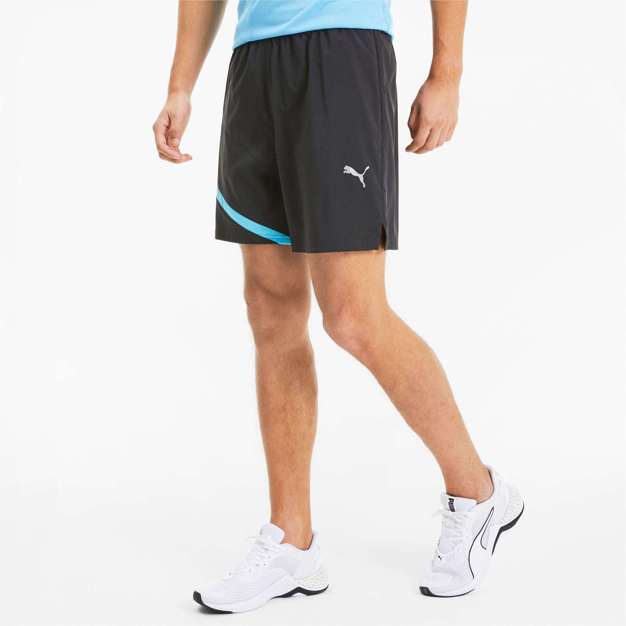 mens black puma shorts