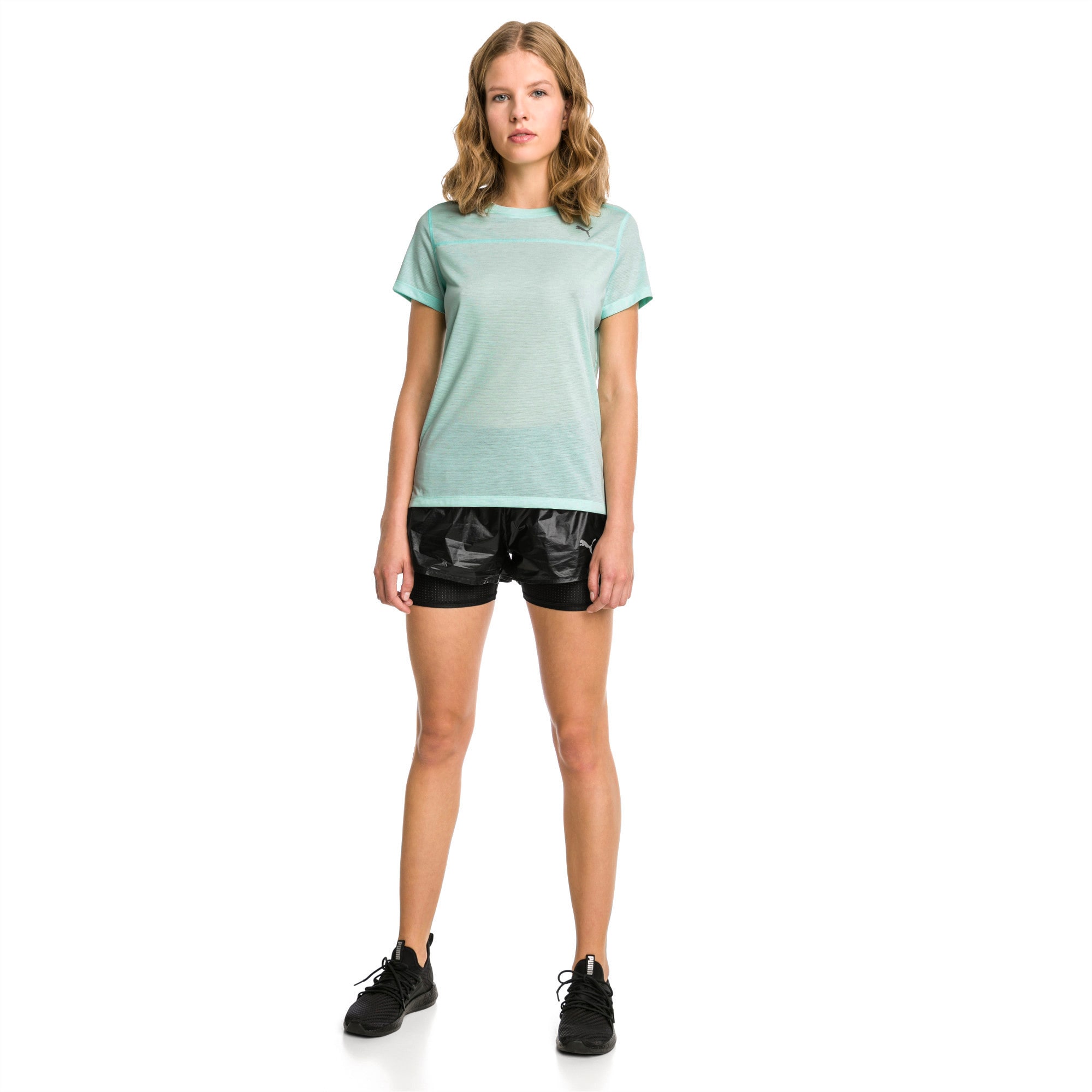 Blast Woven 2 In 1 Women S Running Shorts Puma Black Metallic Puma Shoes Puma