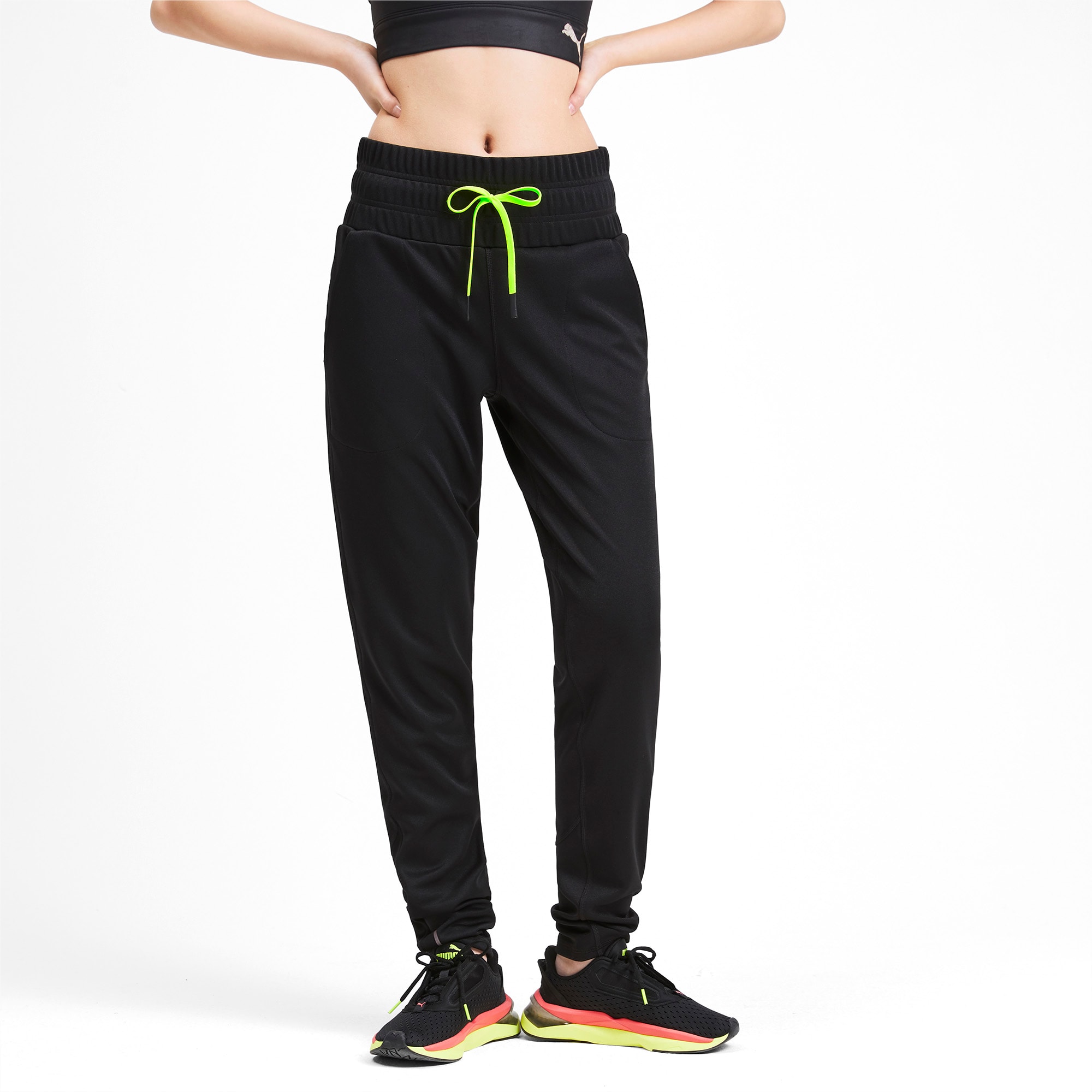 puma black joggers womens