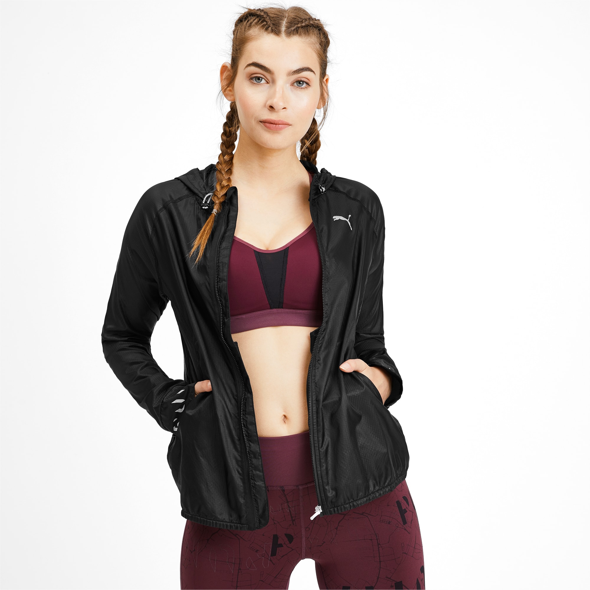 puma running jacket women's