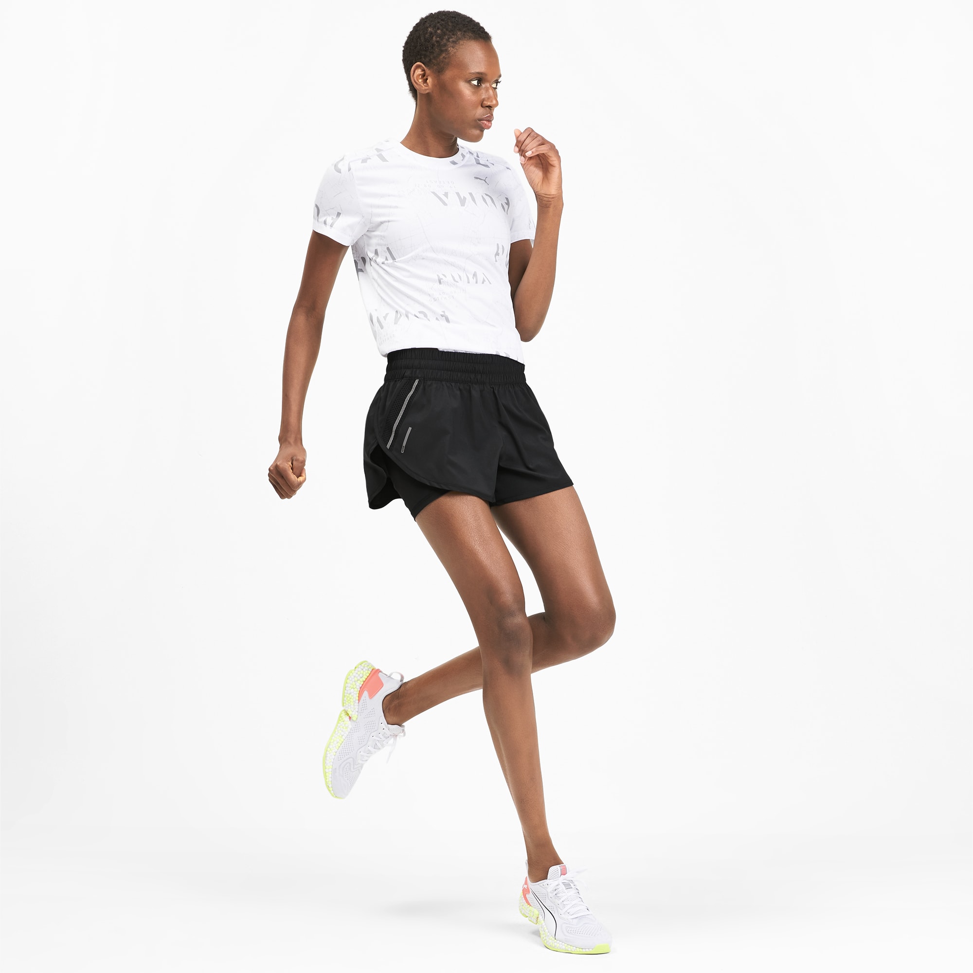 puma 2 in 1 shorts women's