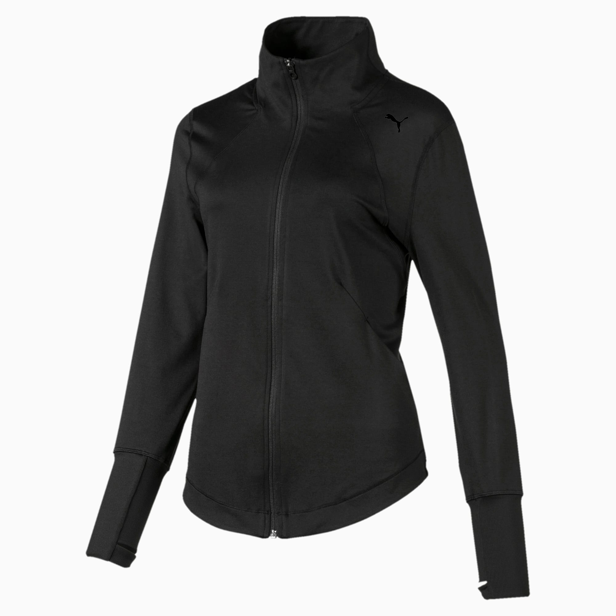 PUMA Studio Knit Damen Jacke Schwarz PUMA Studio Knit Damen Jacke Schwarz