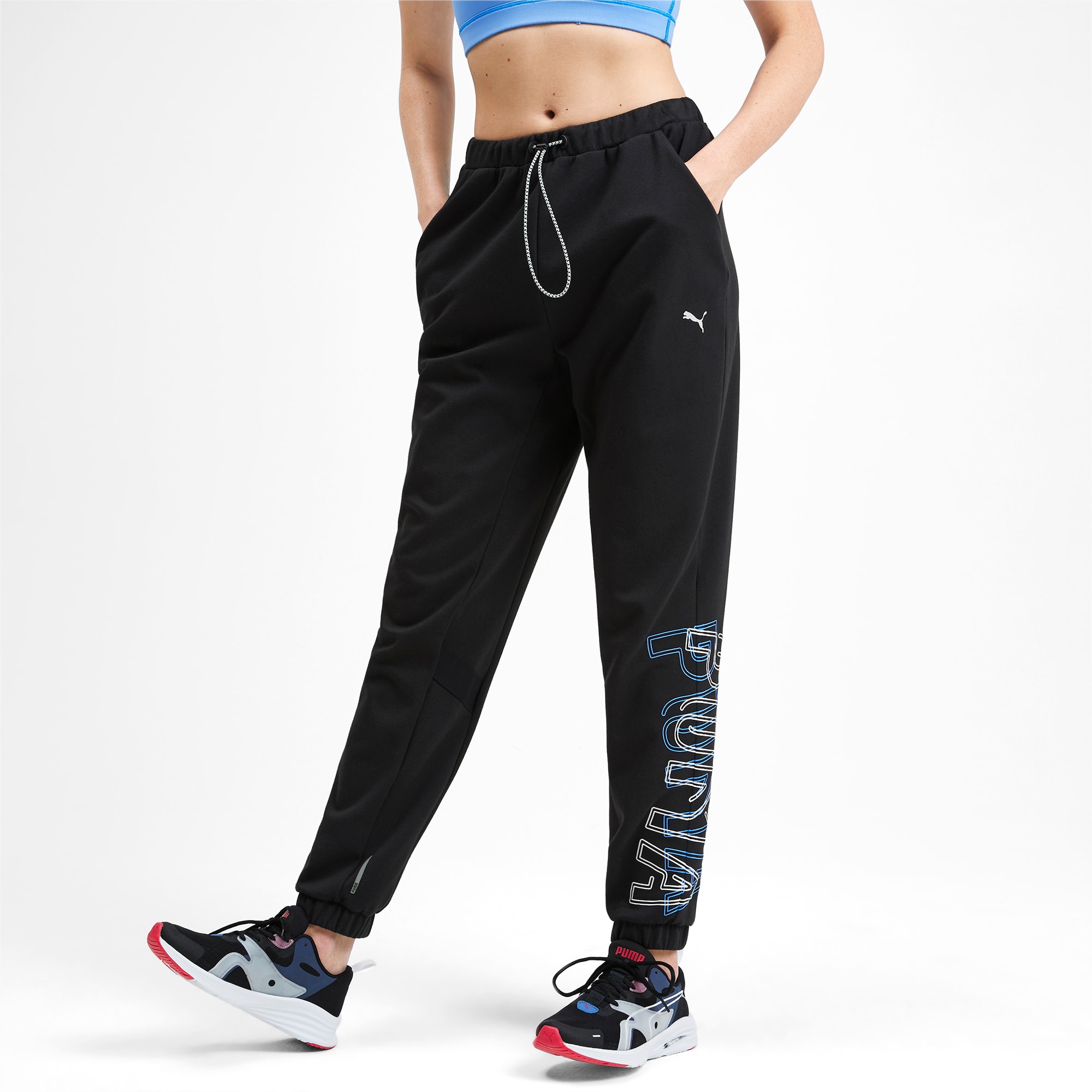 black puma sweatpants