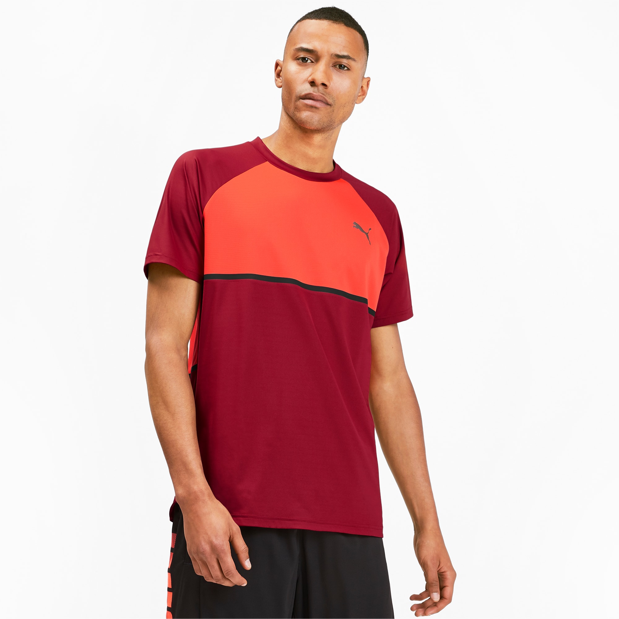 Power BND Men's Tee, Rhubarb-Nrgy Red, large-SEA