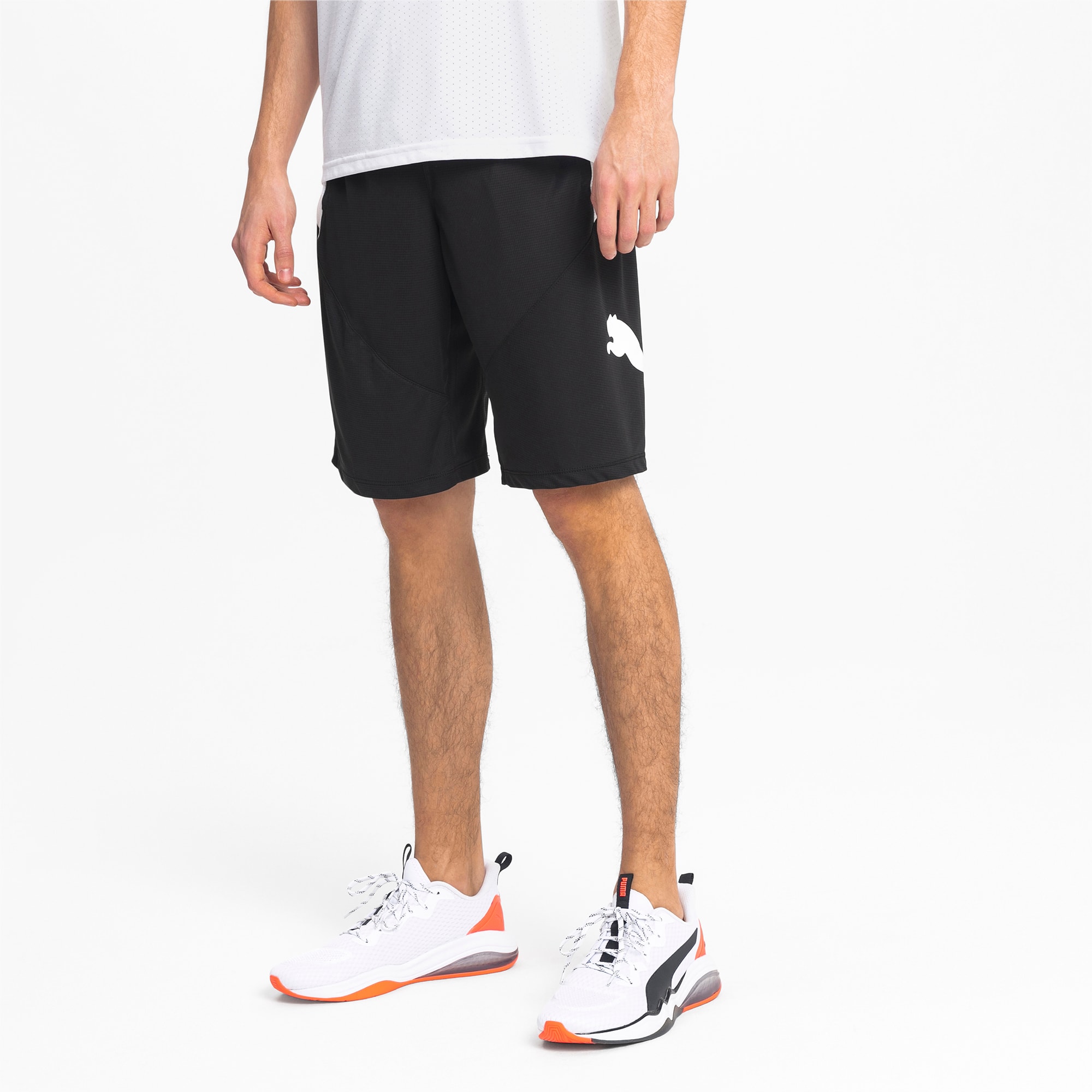 mens black puma shorts