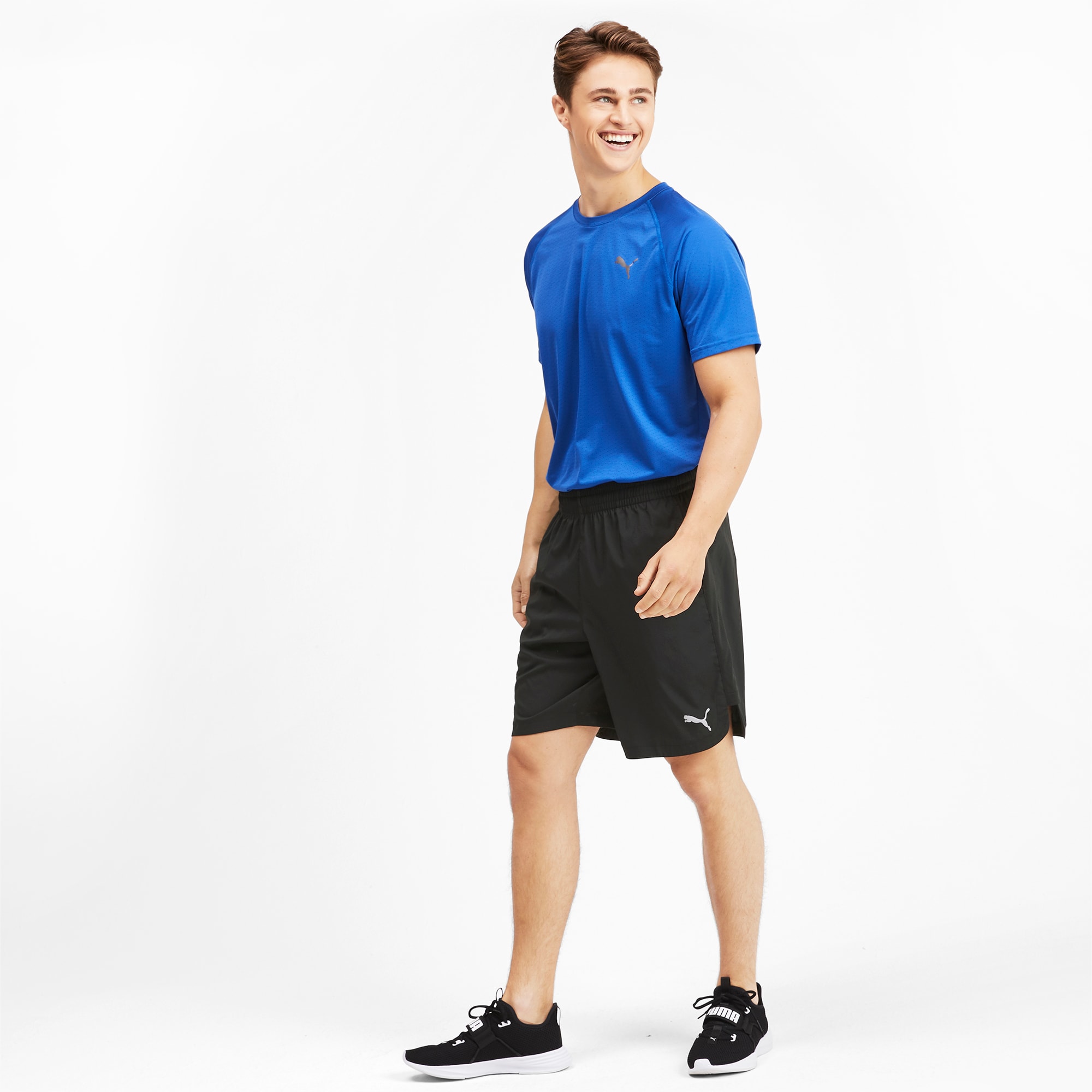 Under Armour Elevated Woven Shorts Black Logo Internal Drawcord Mens  1321724 001 