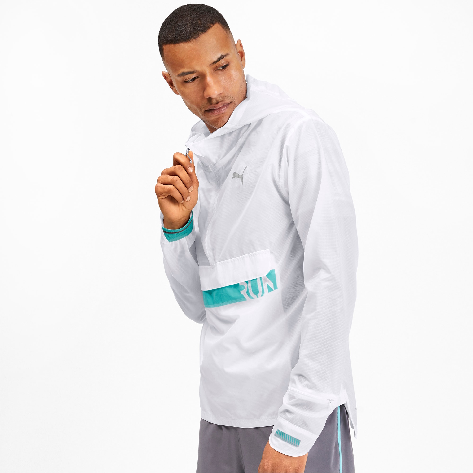 puma half sleeve jacket