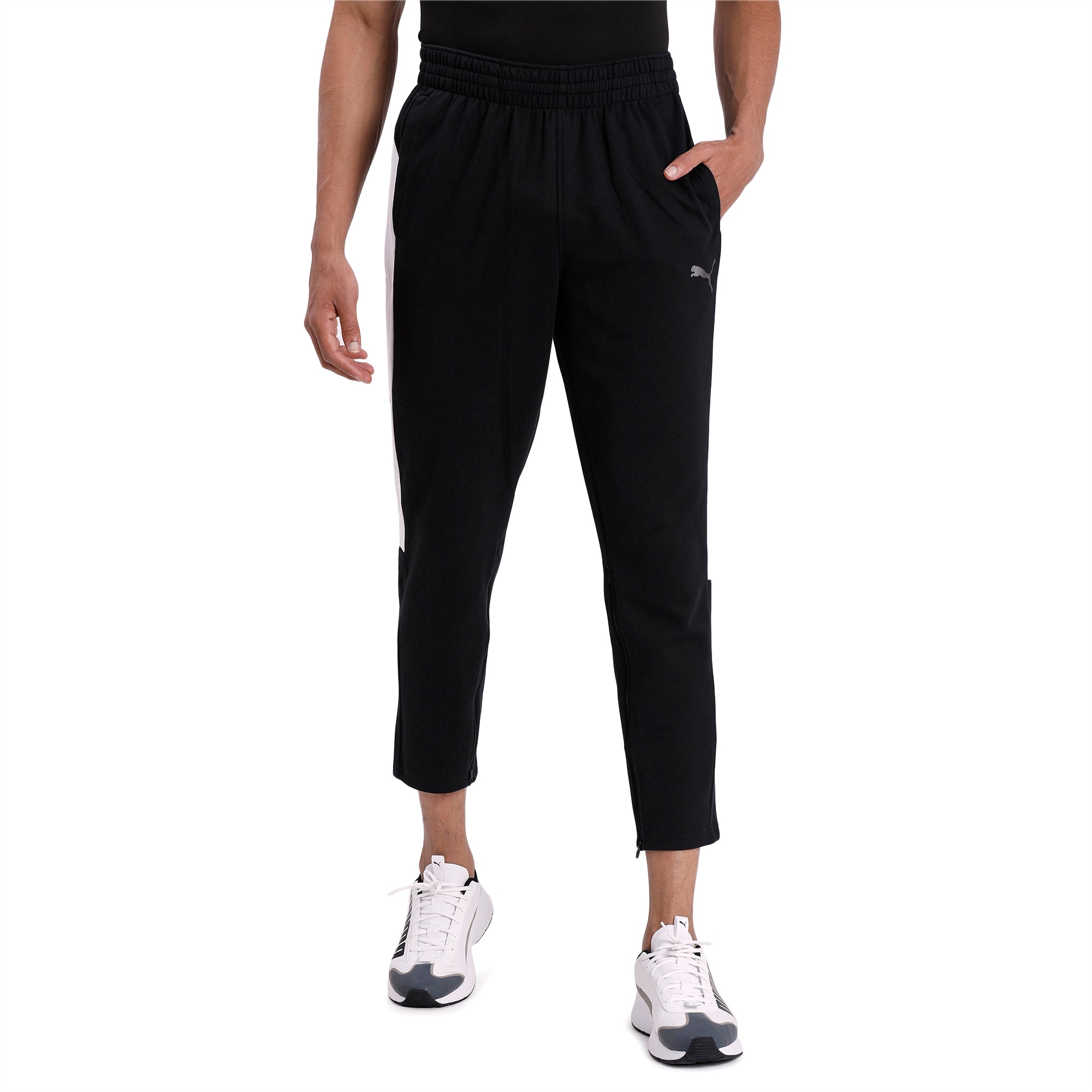 black and white puma sweatpants