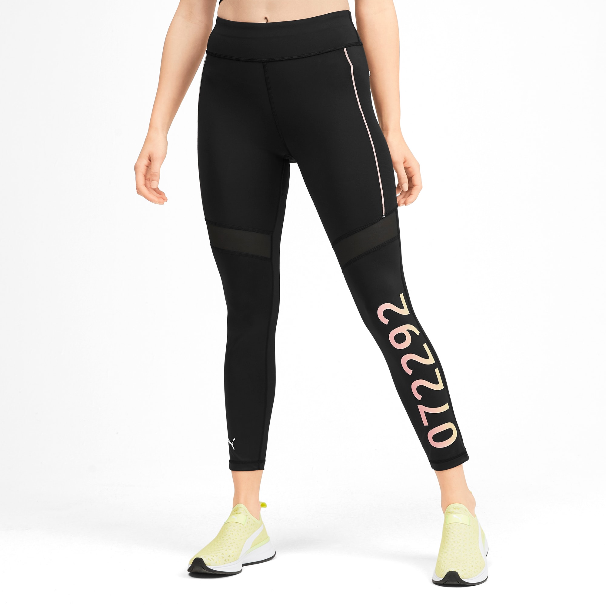 puma mesh panel leggings