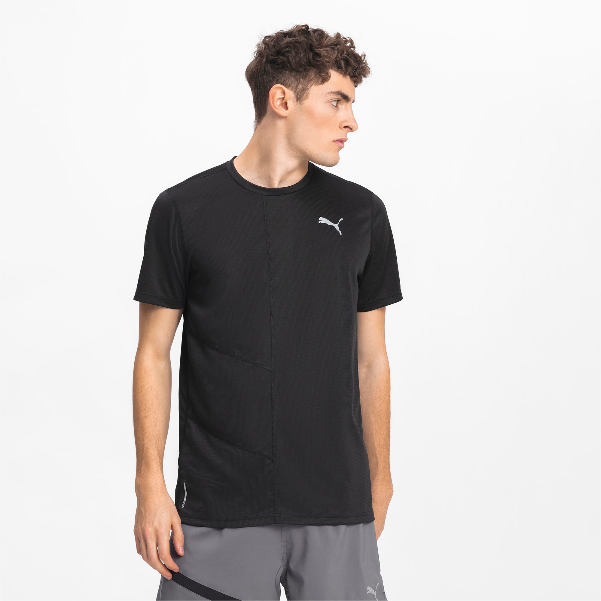 Men's Clothing - Global Running Short Sleeve Tee - Black