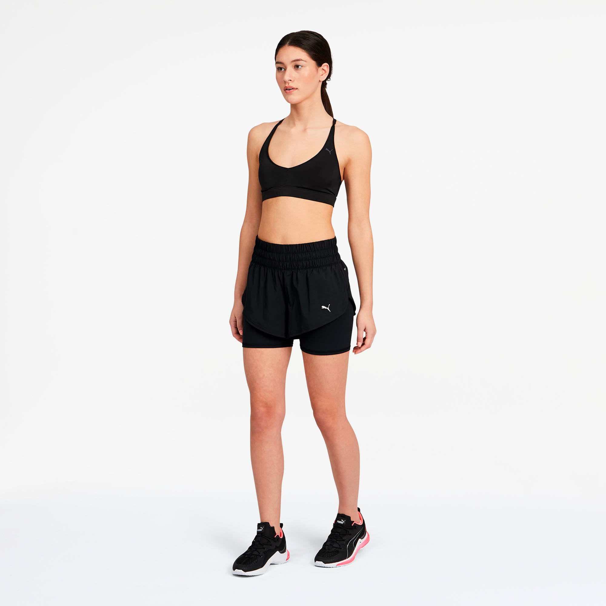 Puma 2 in 1 shorts women's clearance