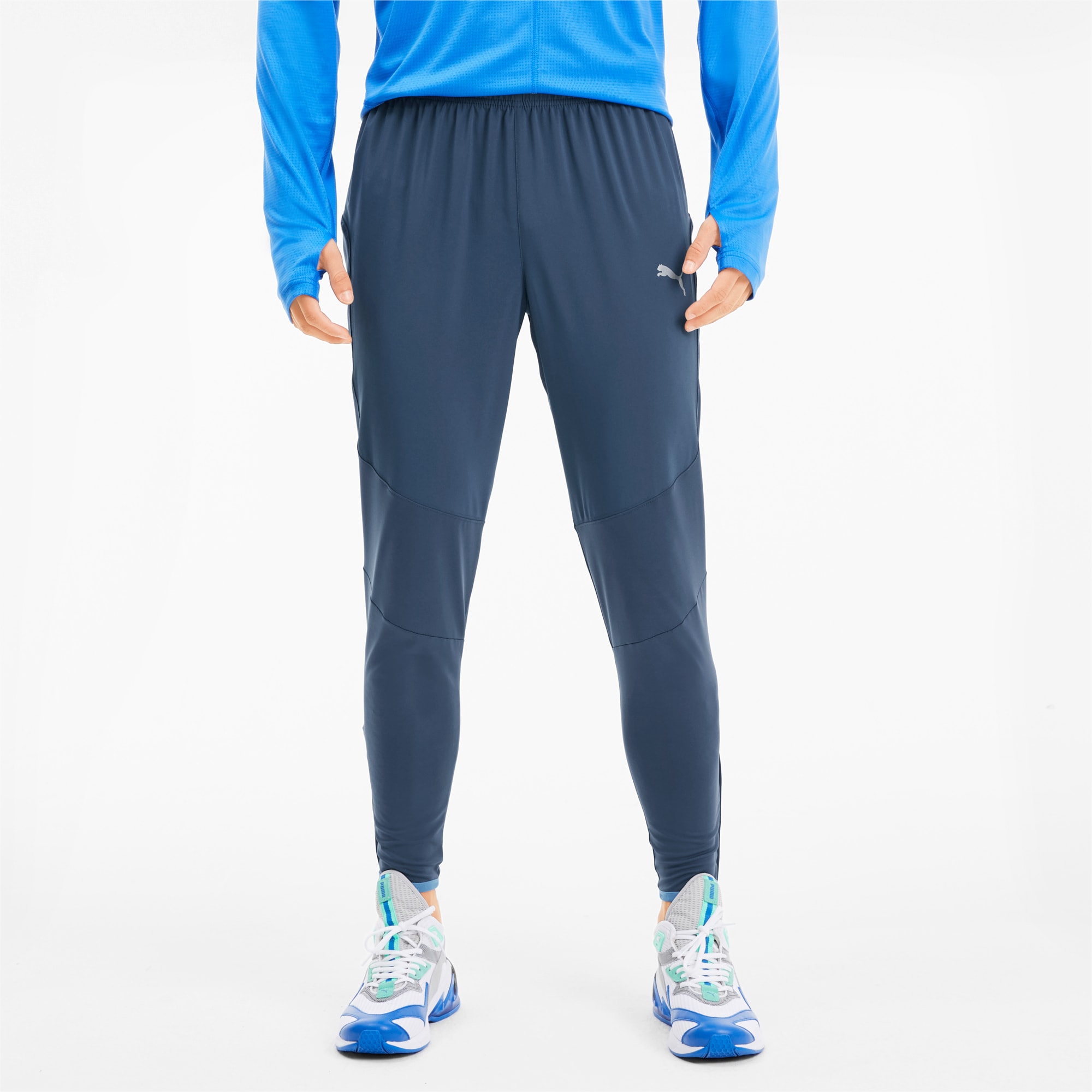 puma tapered fleece pants mens