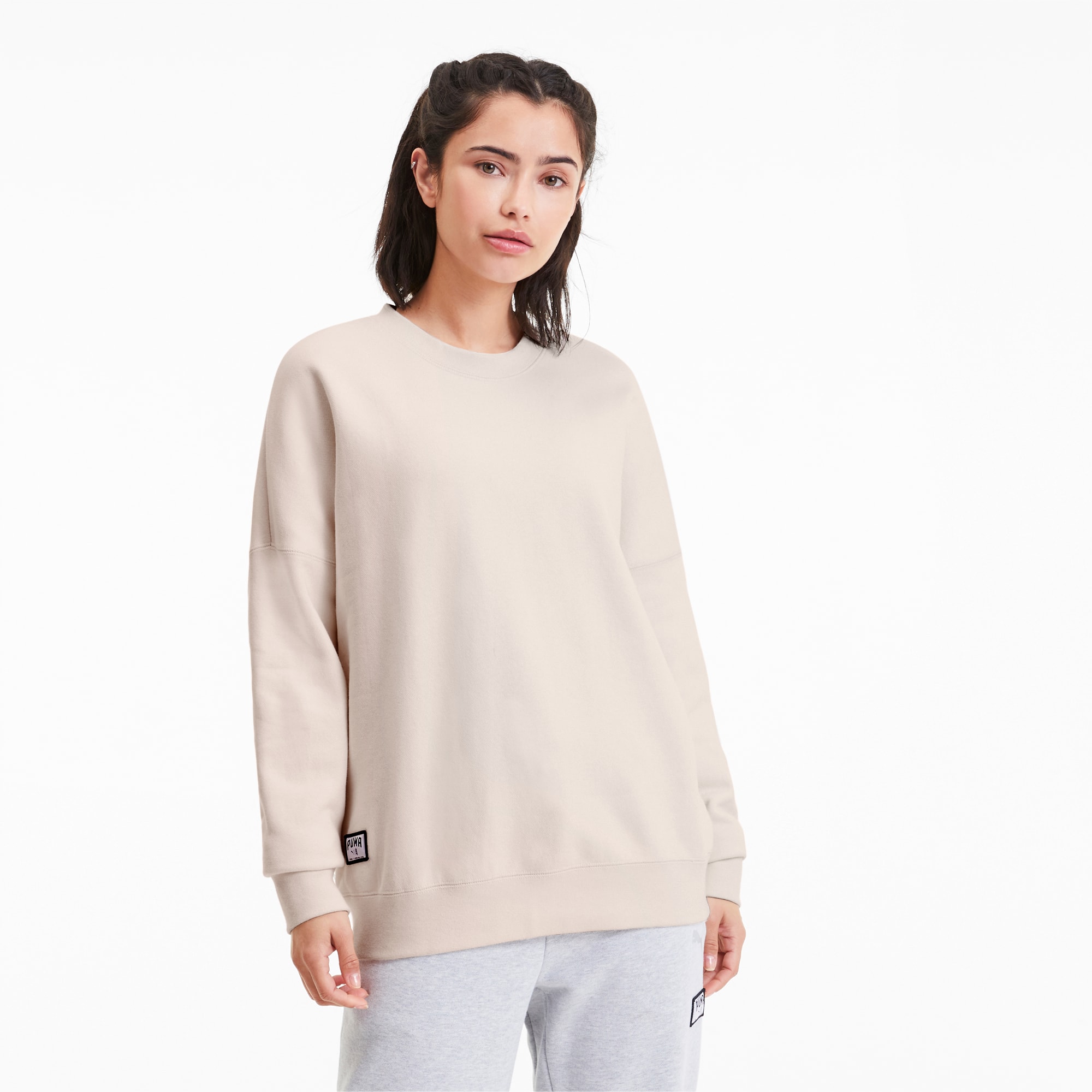 sweat puma femme beige