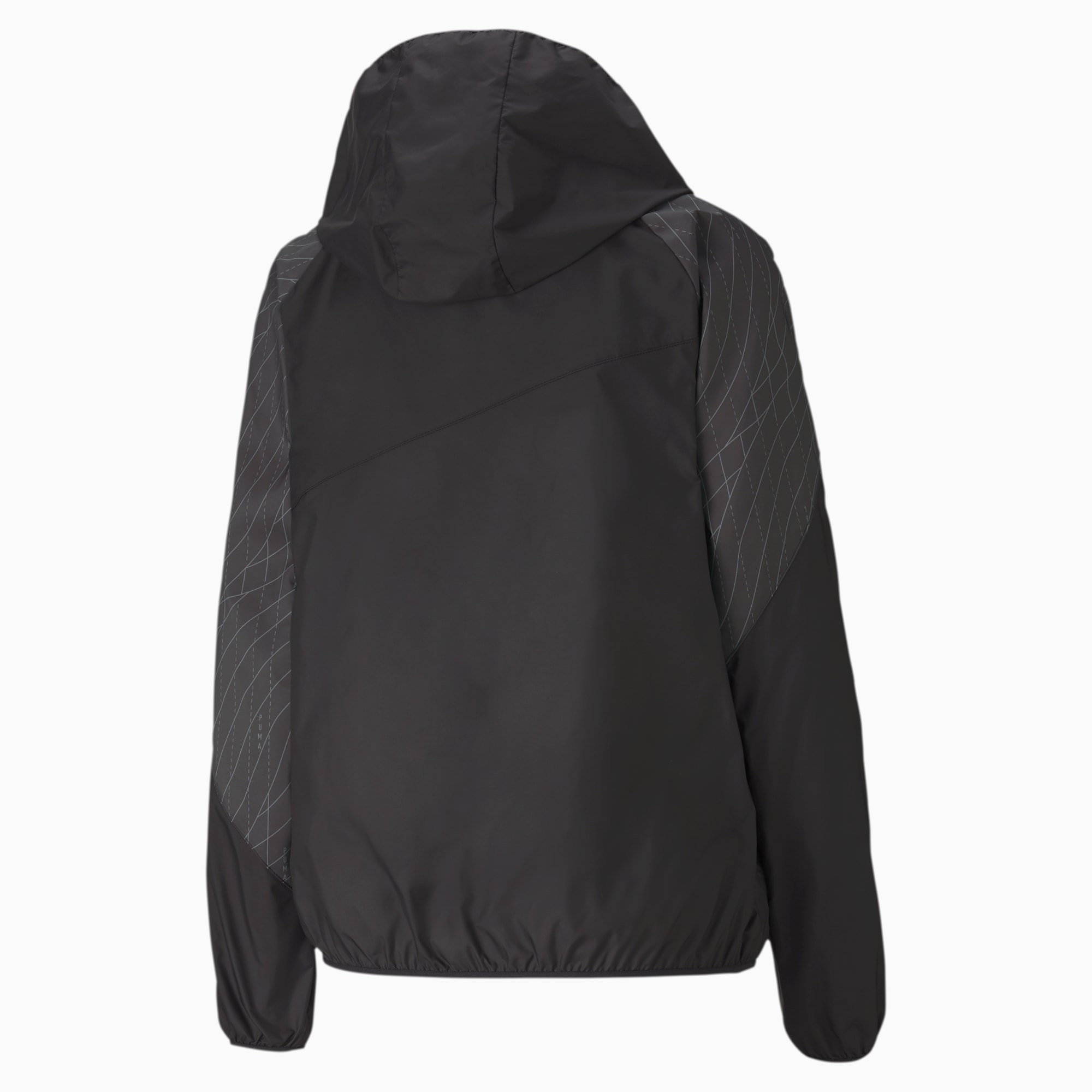 Graphic Hooded Women s Running Jacket