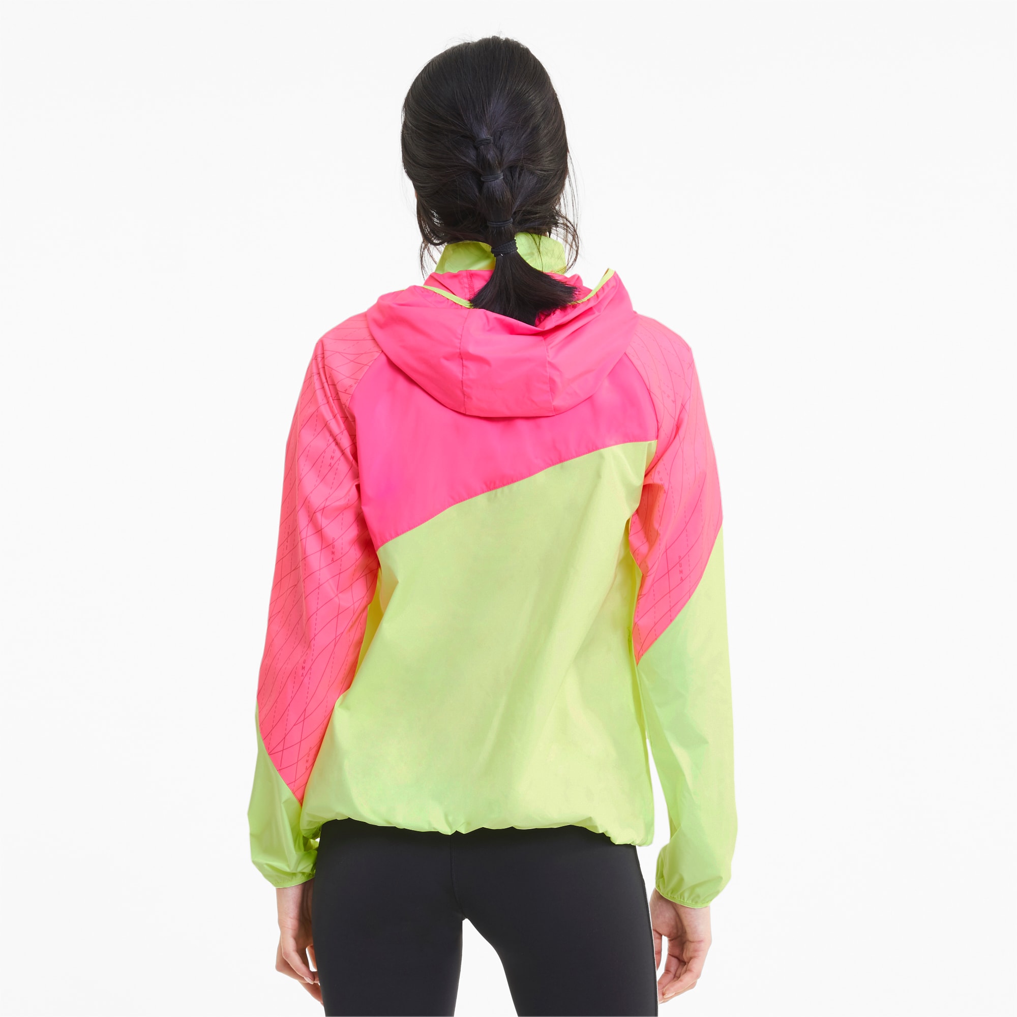 puma yellow running jacket