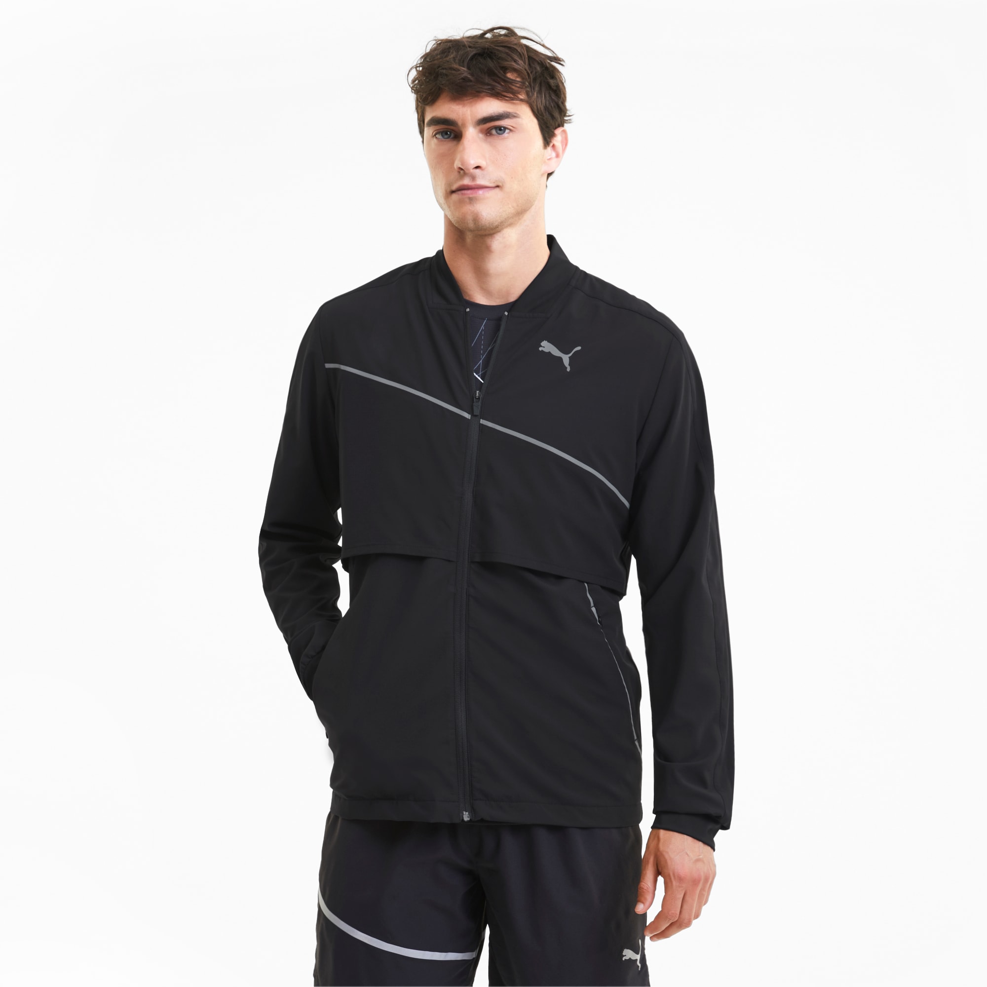 puma men's running jacket