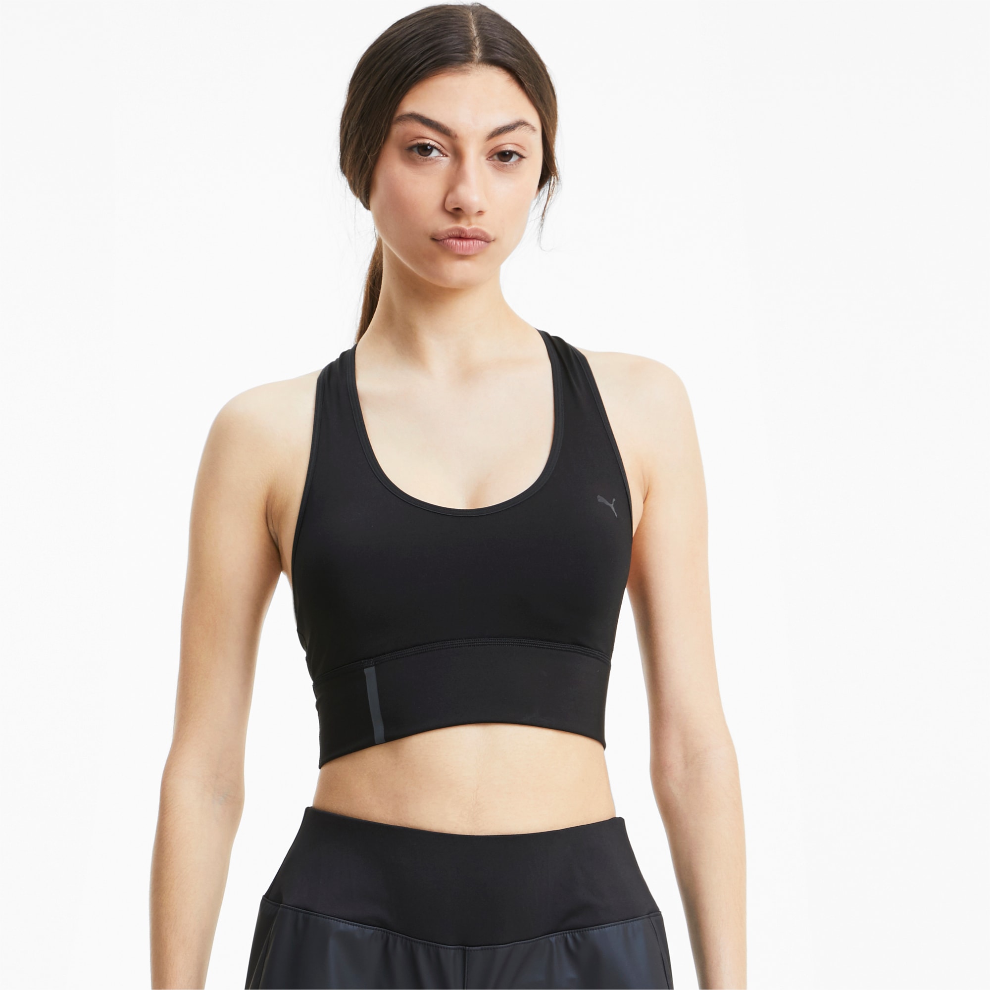 Buy PUMA All-In Long Line Polyester Slim Fit Women's Sports Bra