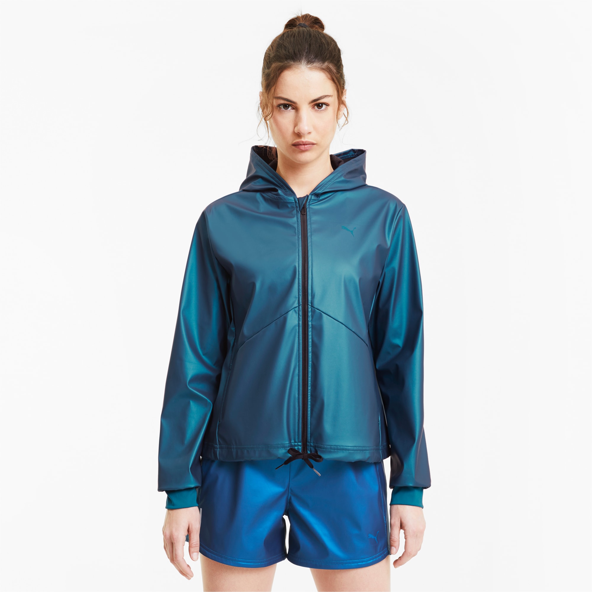 blue puma windbreaker